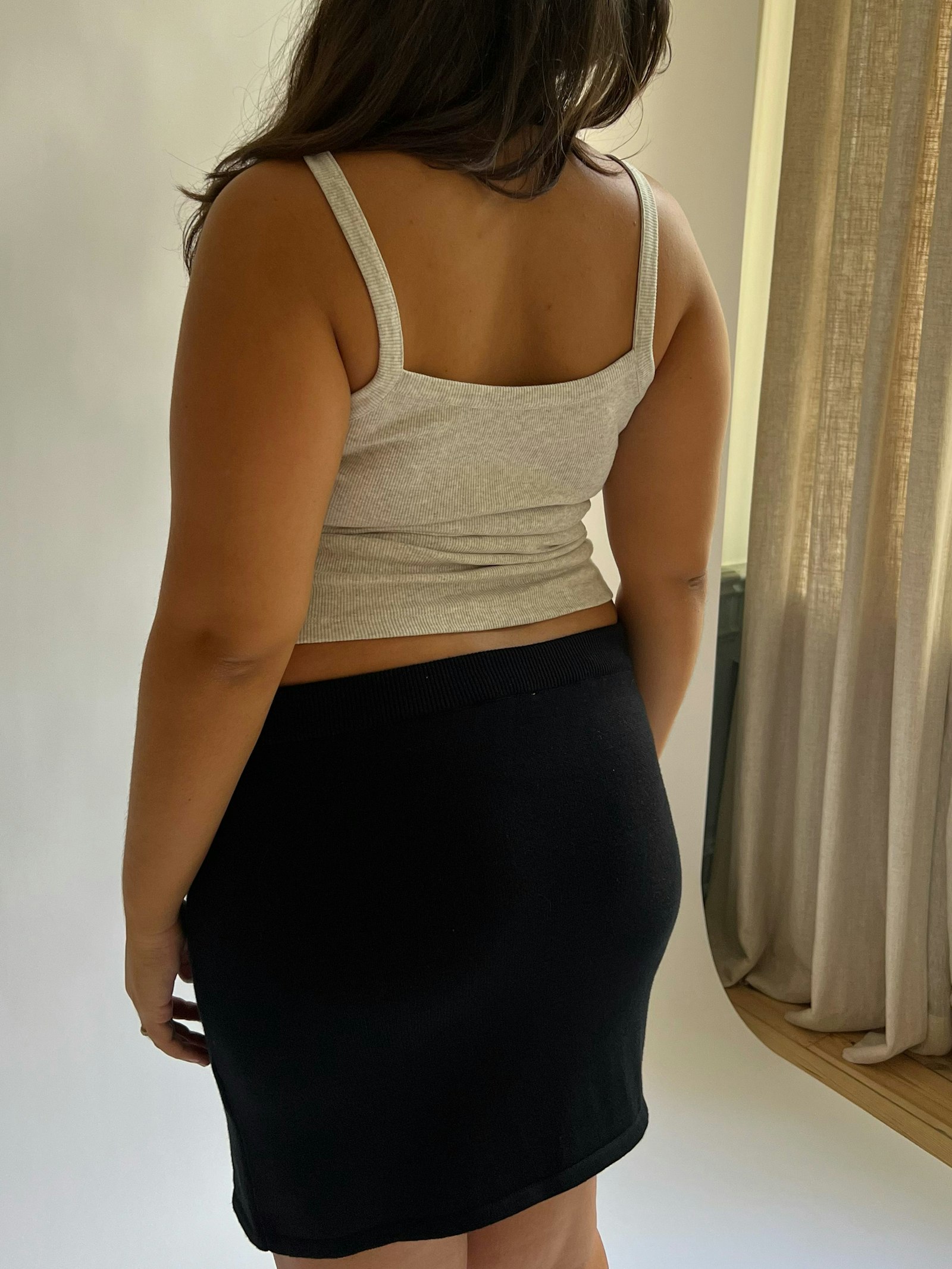 Daily Tank Top Ribbed Grey Melange