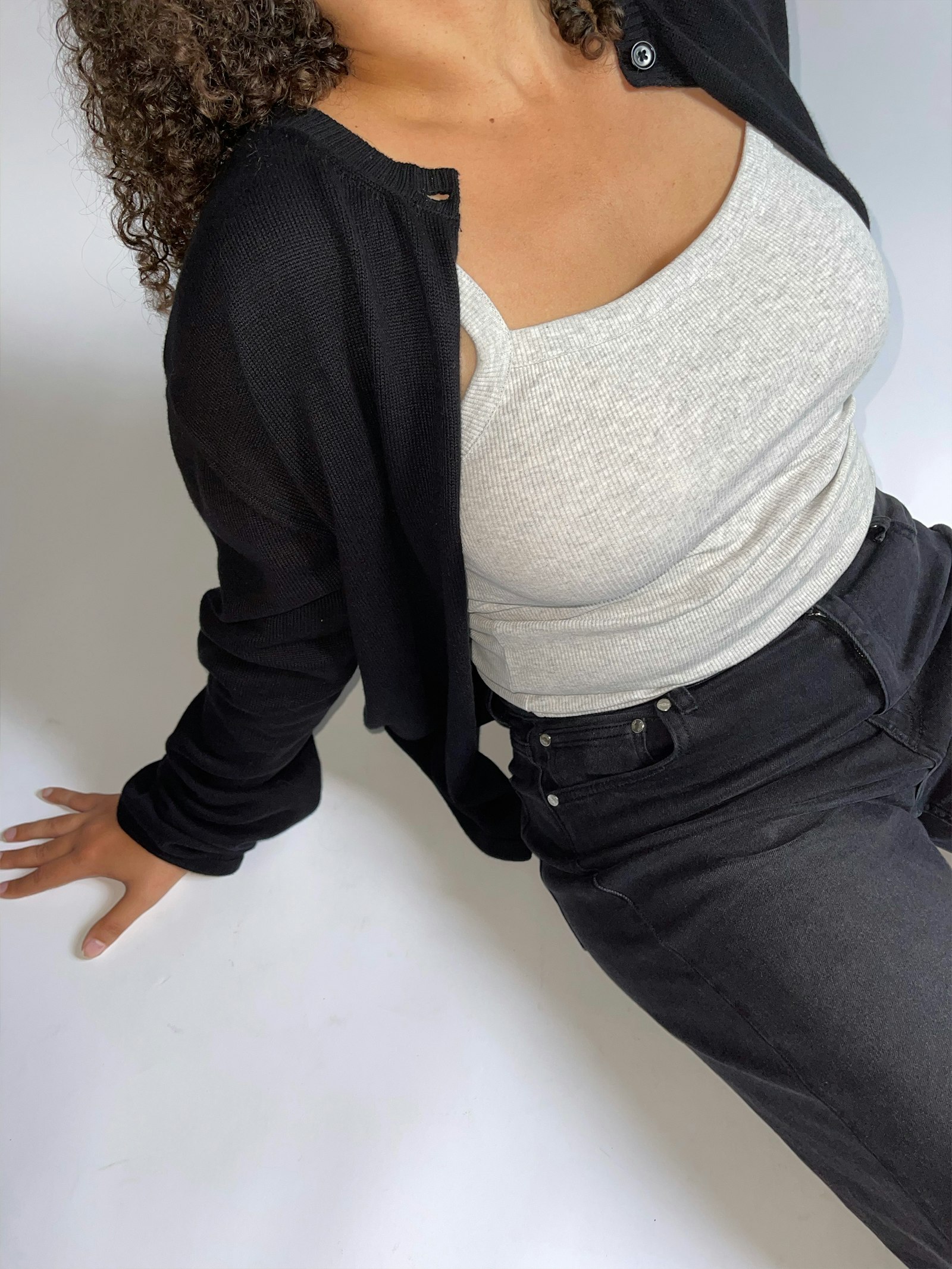Daily Tank Top Ribbed Grey Melange