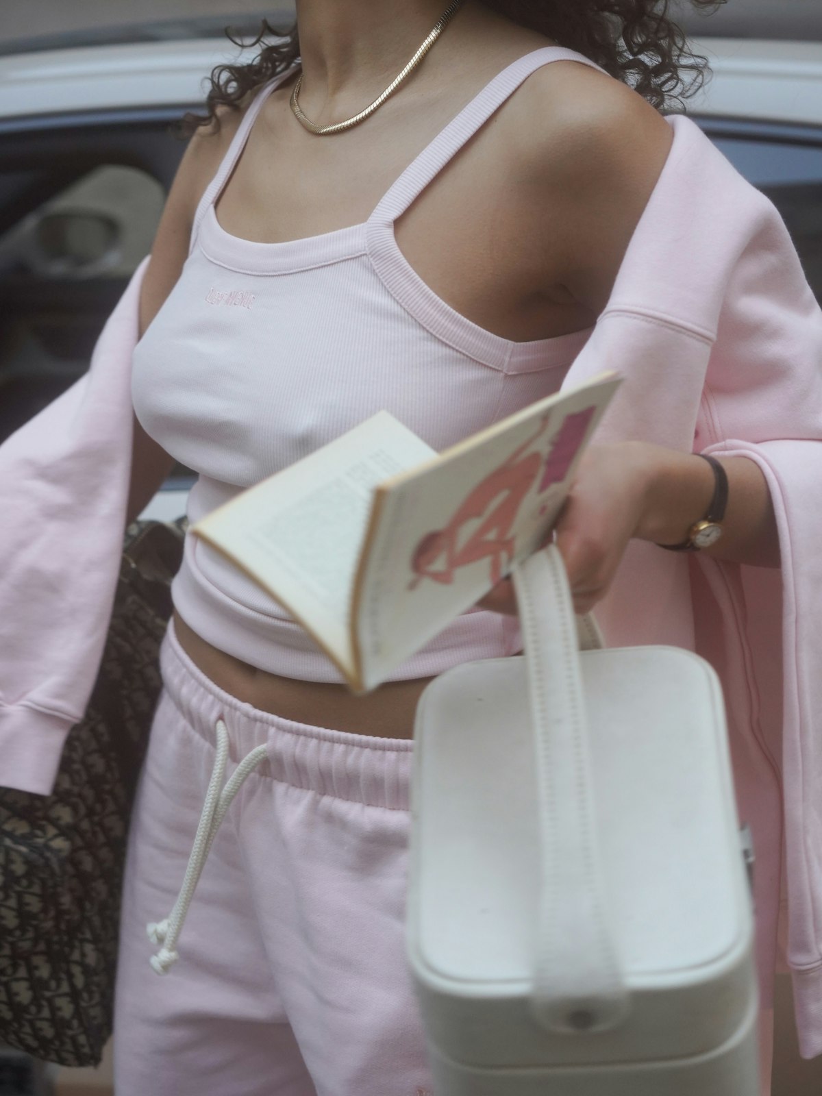 Daily Tank Top Ribbed Baby Pink