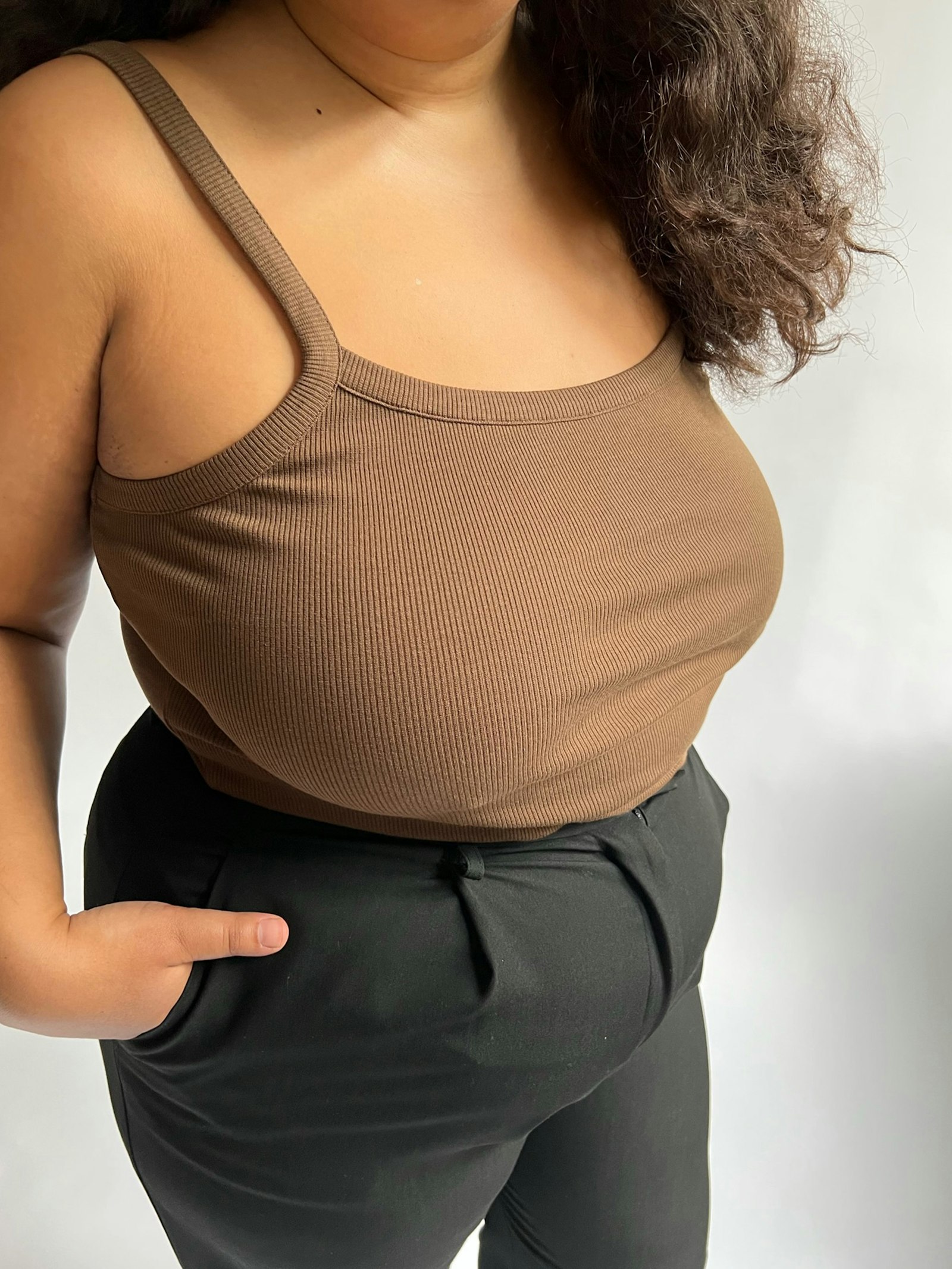 Daily Tank Top Ribbed Cocoa