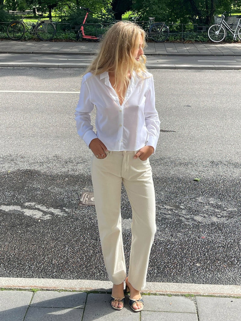 Relaxed Jeans Cream