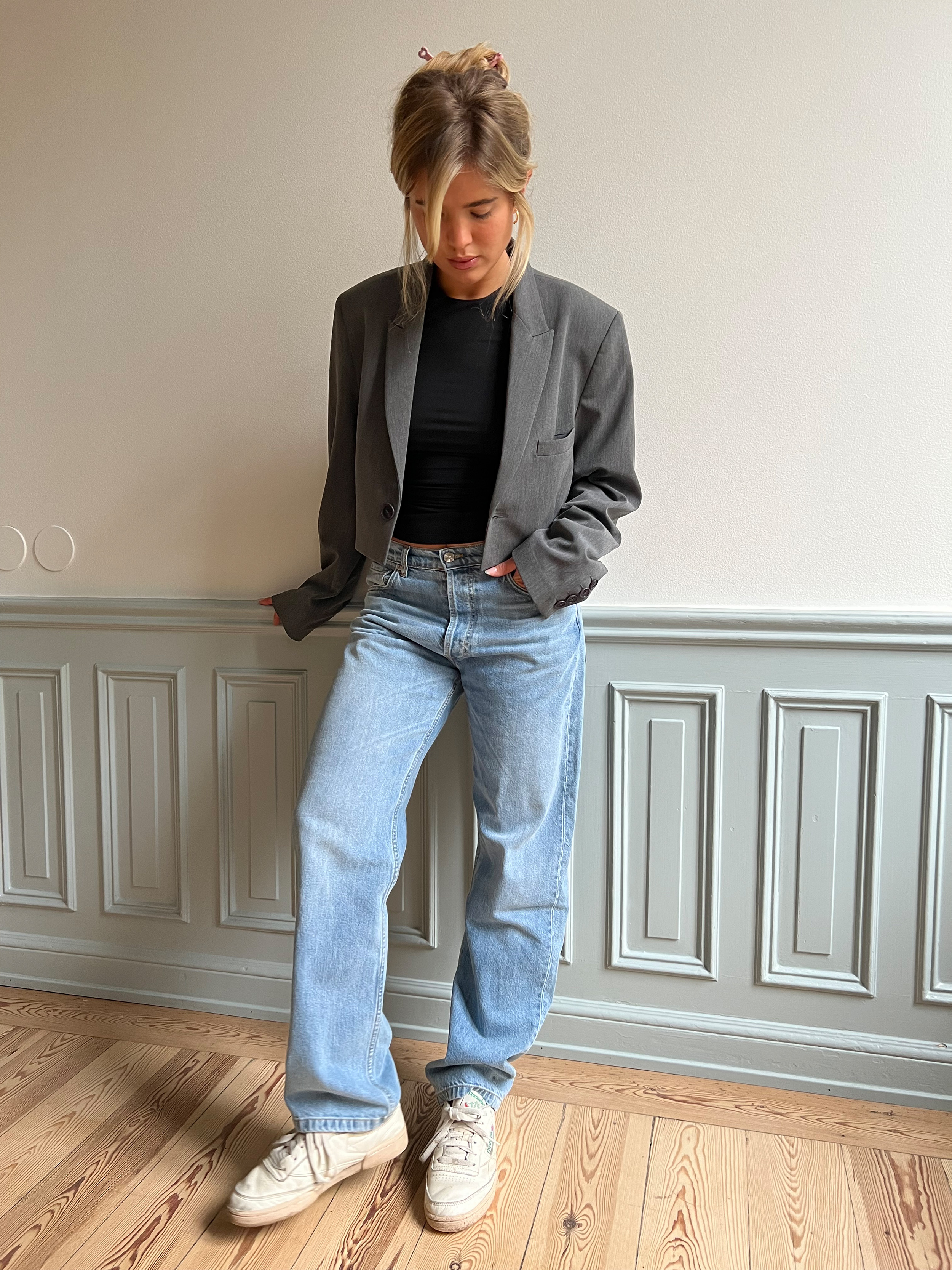 Relaxed Jeans Washed Blue | Djerf Avenue