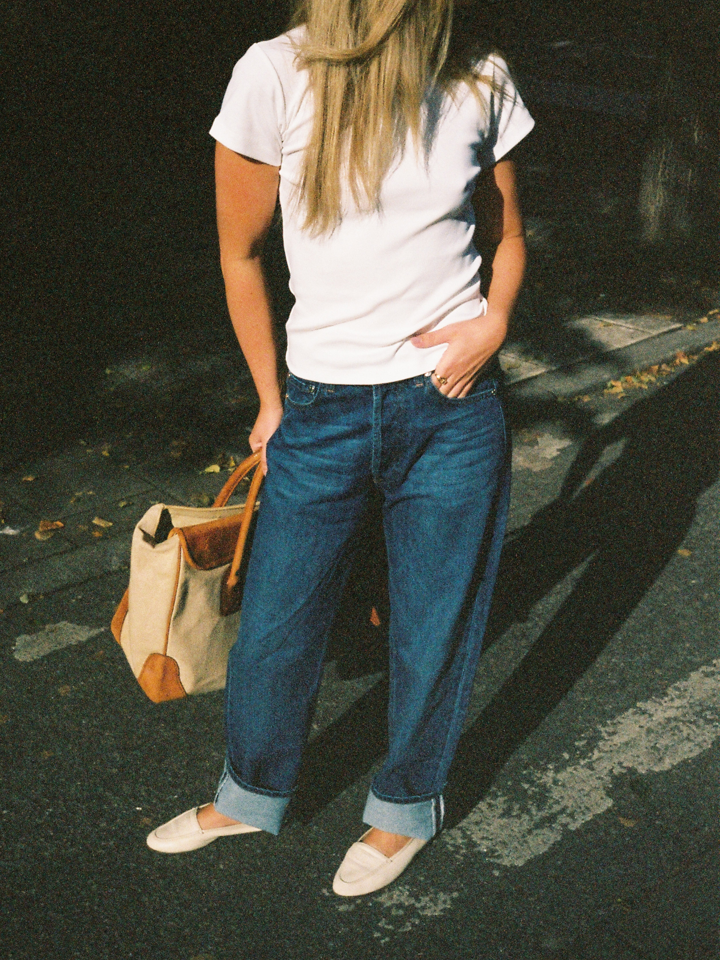 Relaxed Jeans Dark Blue - Dark blue | Djerf Avenue