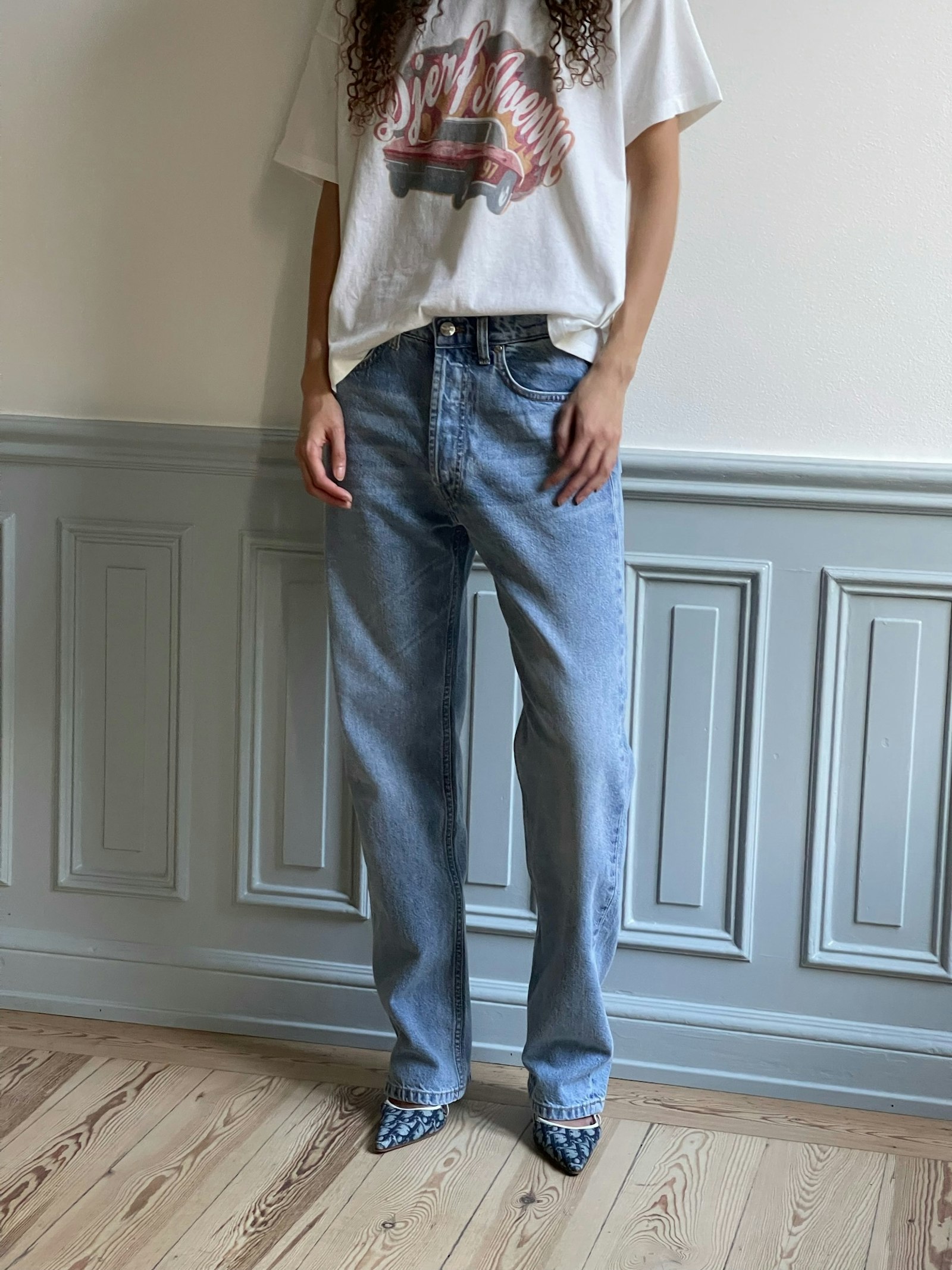 Relaxed Jeans Washed Blue - Washed Blue | Djerf Avenue