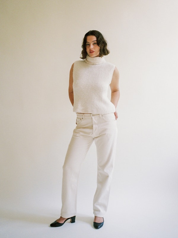 Relaxed Jeans Cream