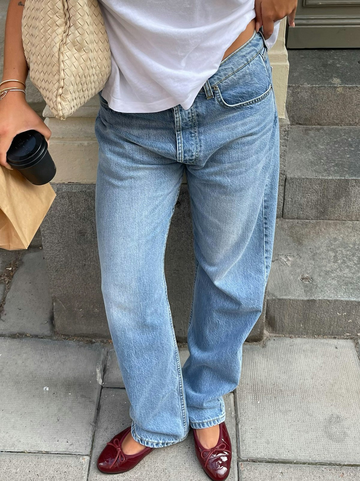 Relaxed Jeans Washed Blue