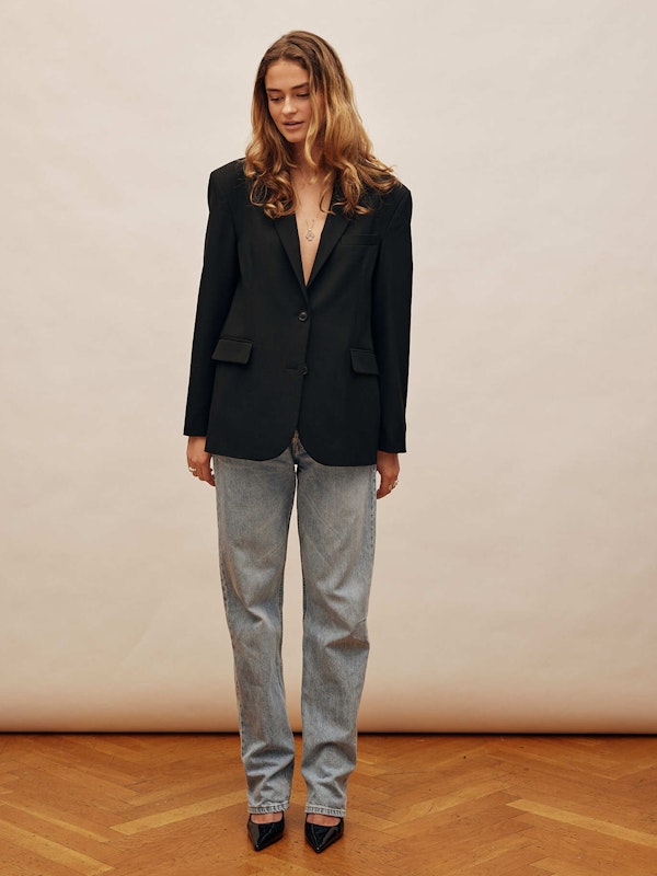 Relaxed Jeans Washed Blue - Tall