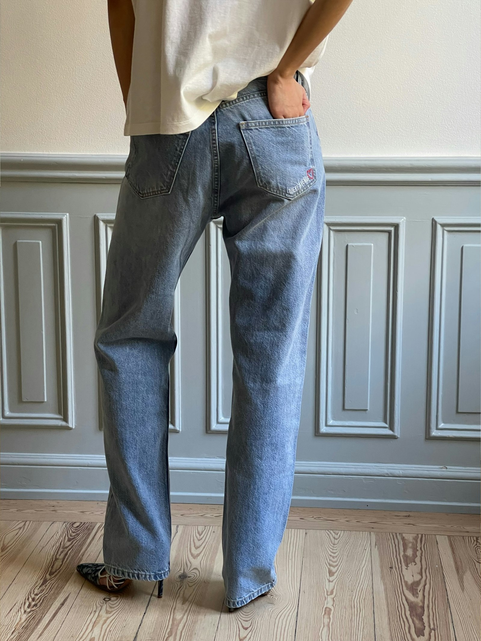 Relaxed Jeans Washed Blue - Tall