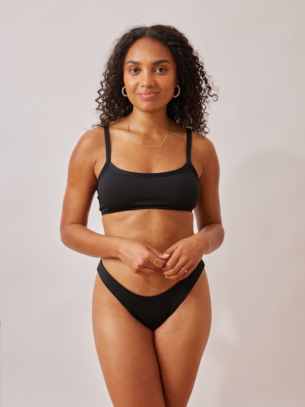 Sporty Bikini Top Black