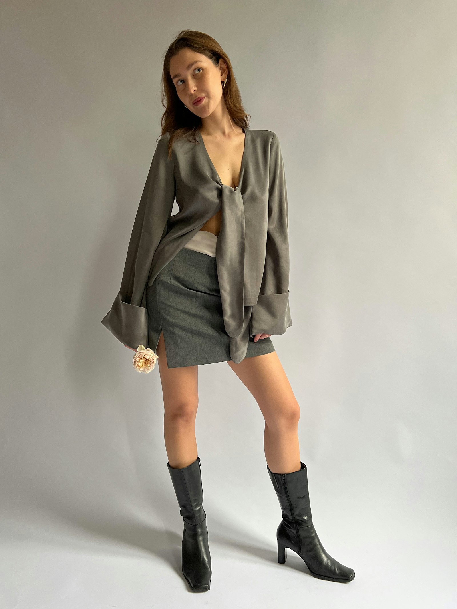 Tie Top Long Sleeve Storm