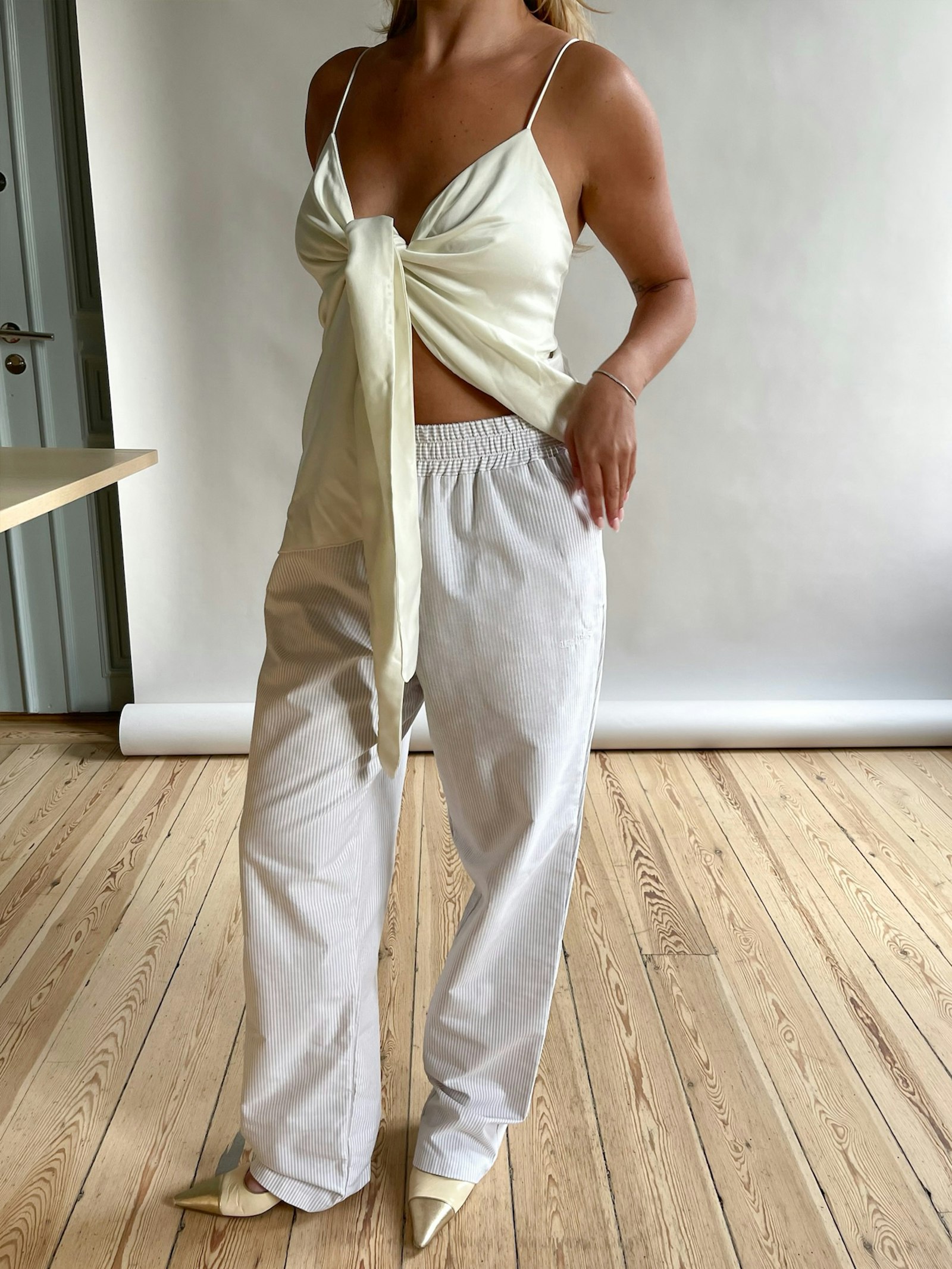 Tie Tank Top Cloud