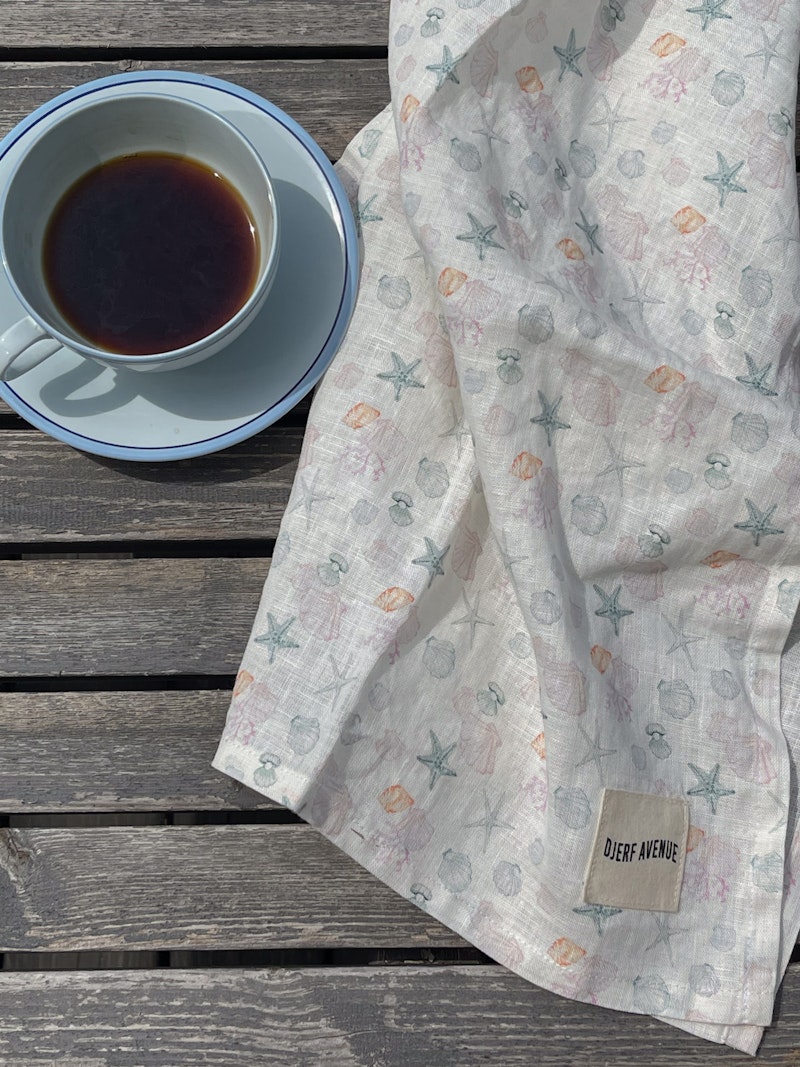 Small Linen Towel Set Summer Cottage