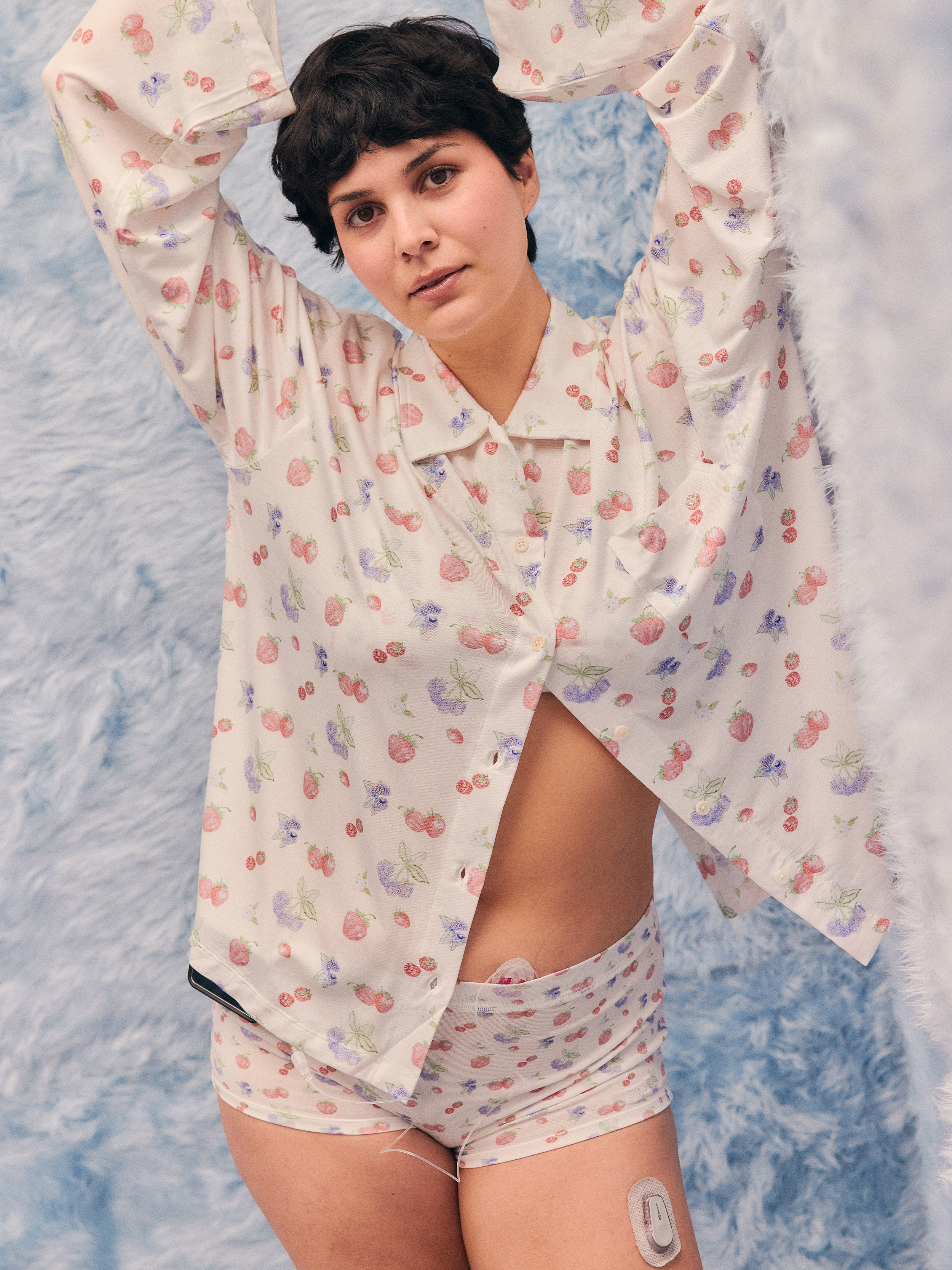 Go Slow Shirt Summer Berries - Summer Berries | Djerf Avenue