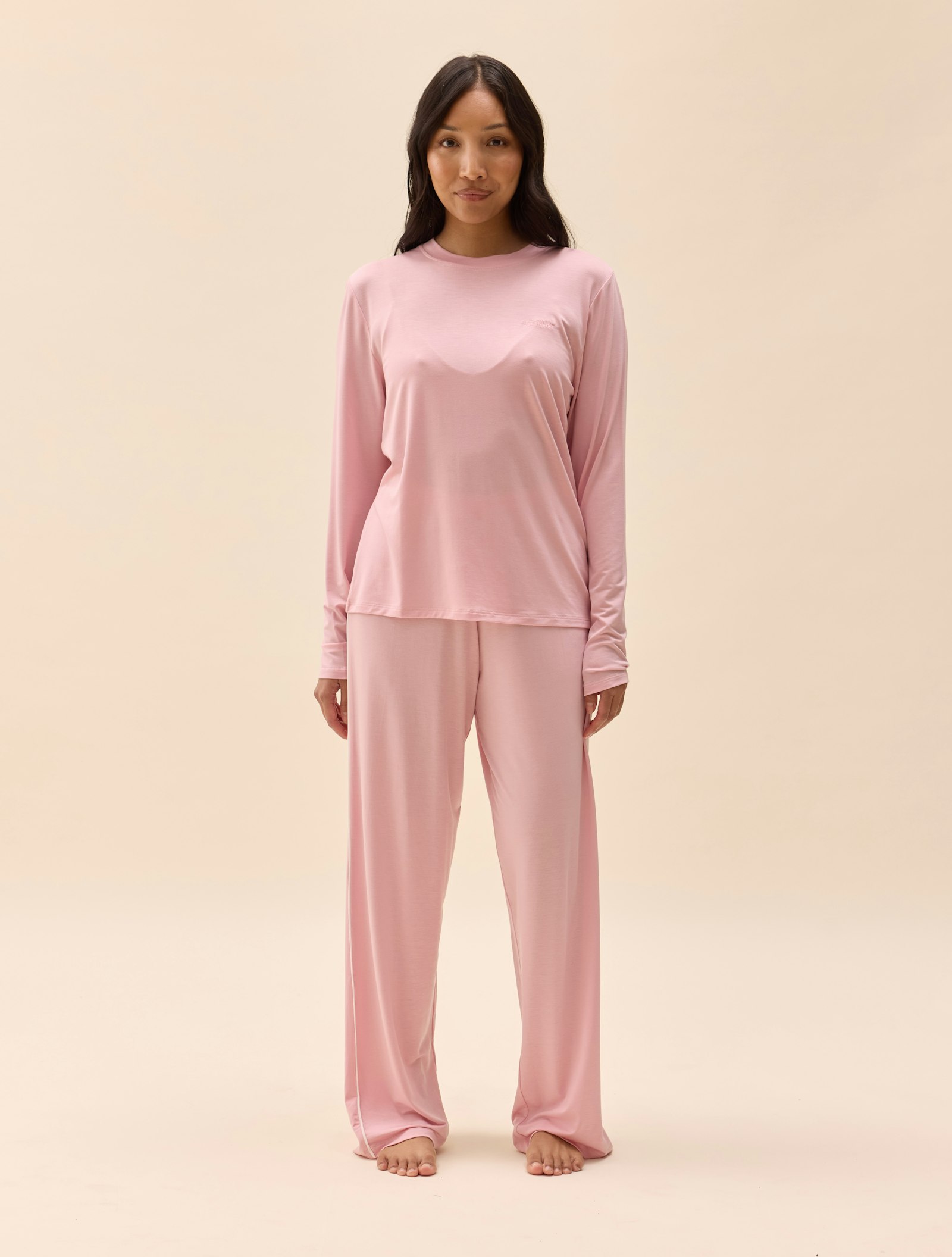 Go Slow Pants Pink/White