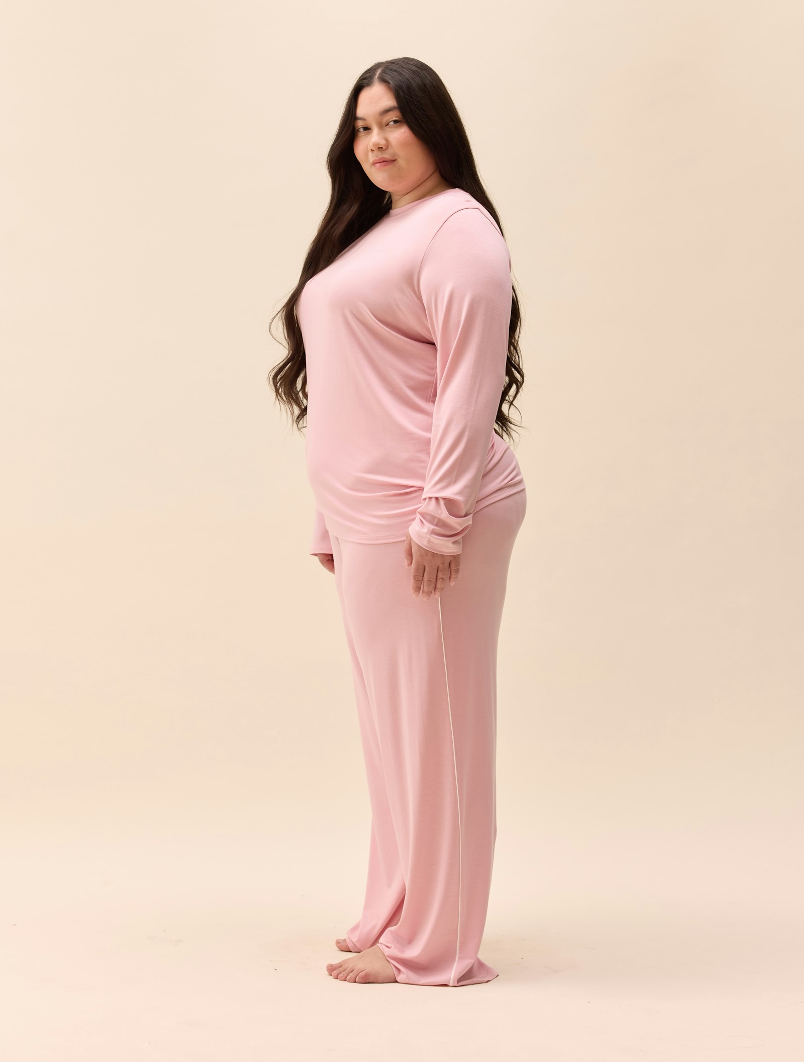 Go Slow Pants Pink/White