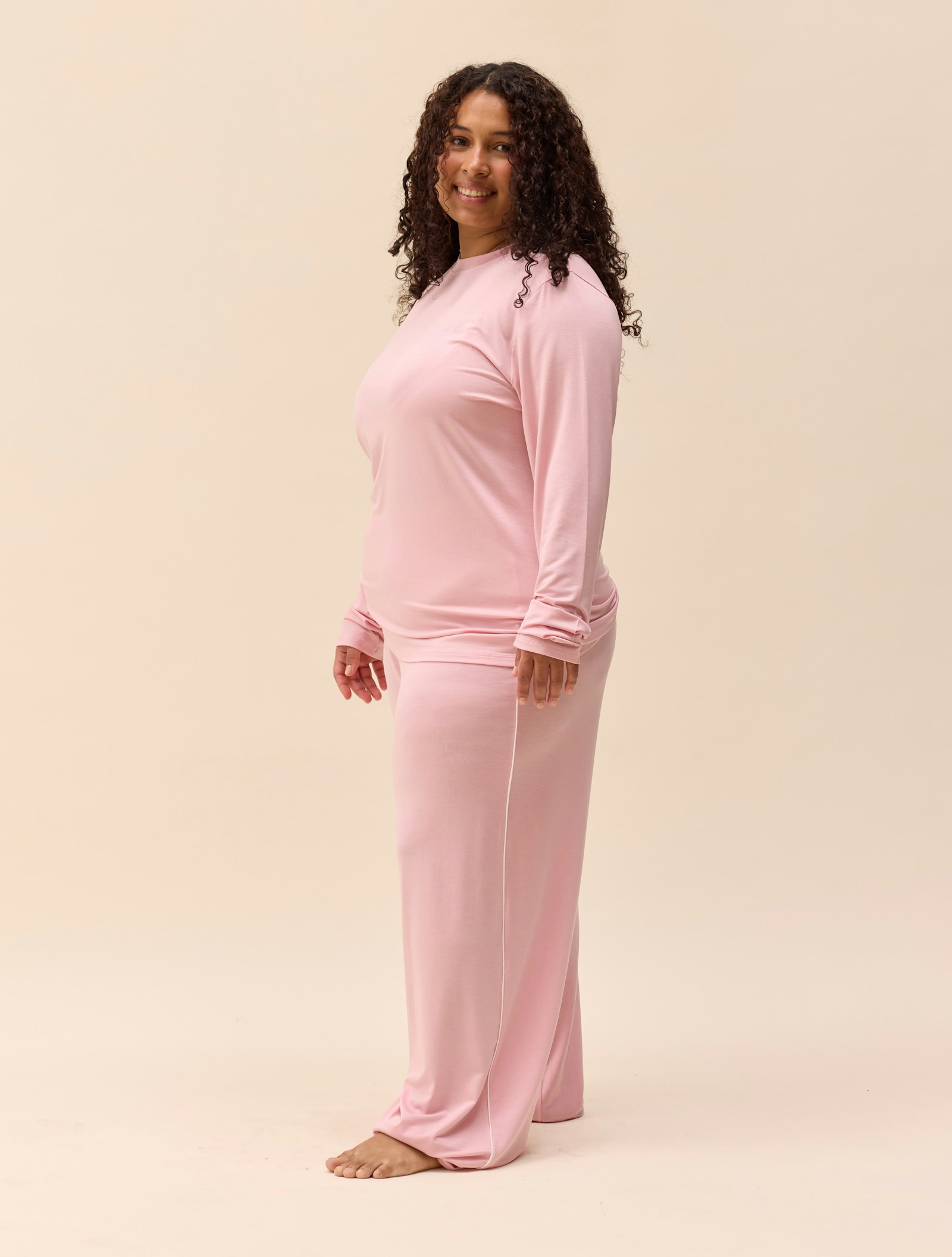Go Slow Pants Pink/White
