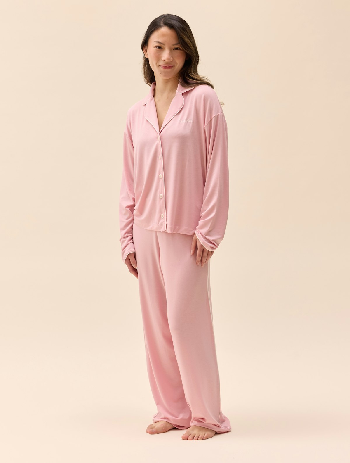 Go Slow Pants Pink/White