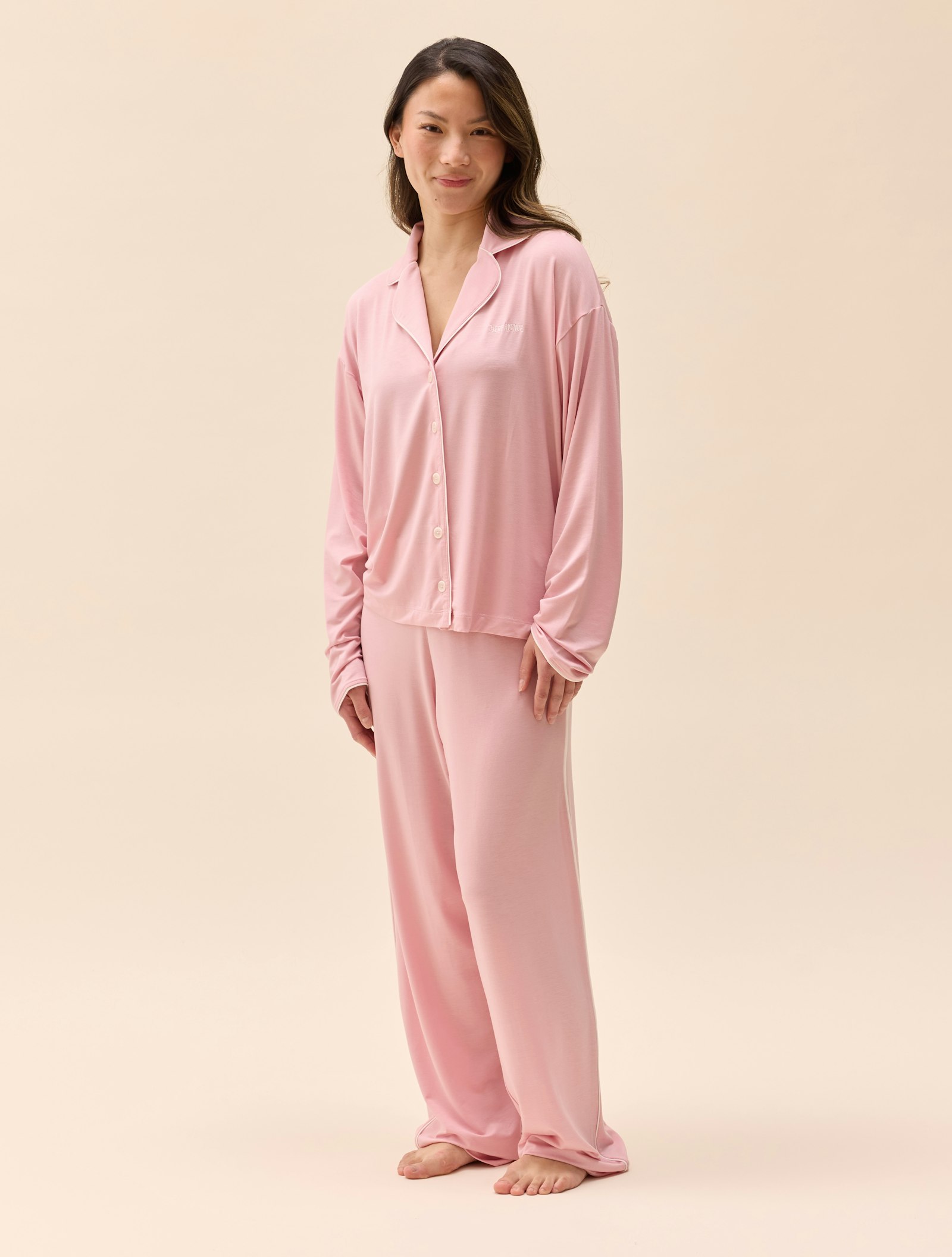Go Slow Pants Pink/White