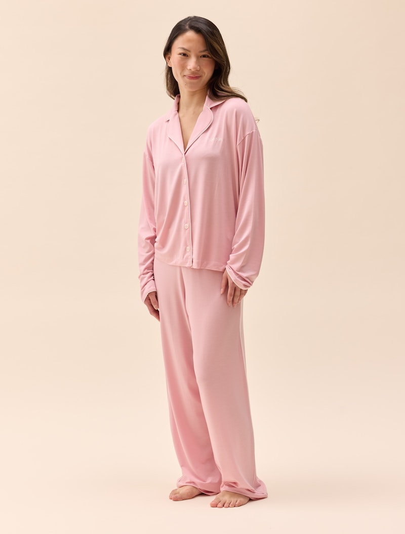 Go Slow Pants Pink/White