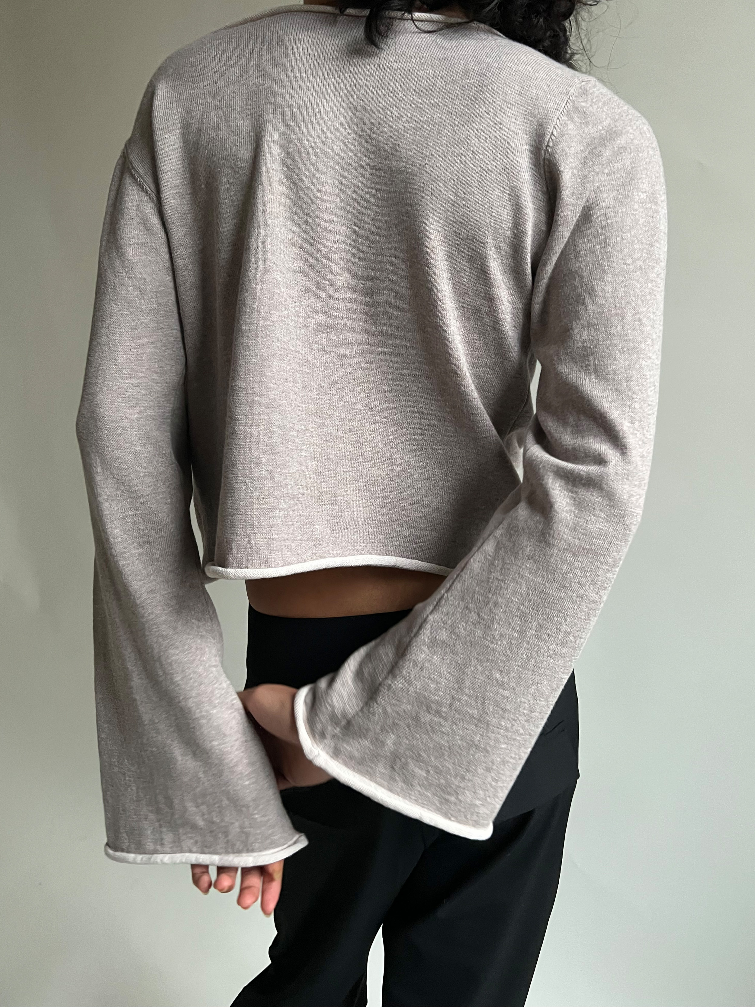 Bateau Neck Sweater Creamy Oat | Djerf Avenue