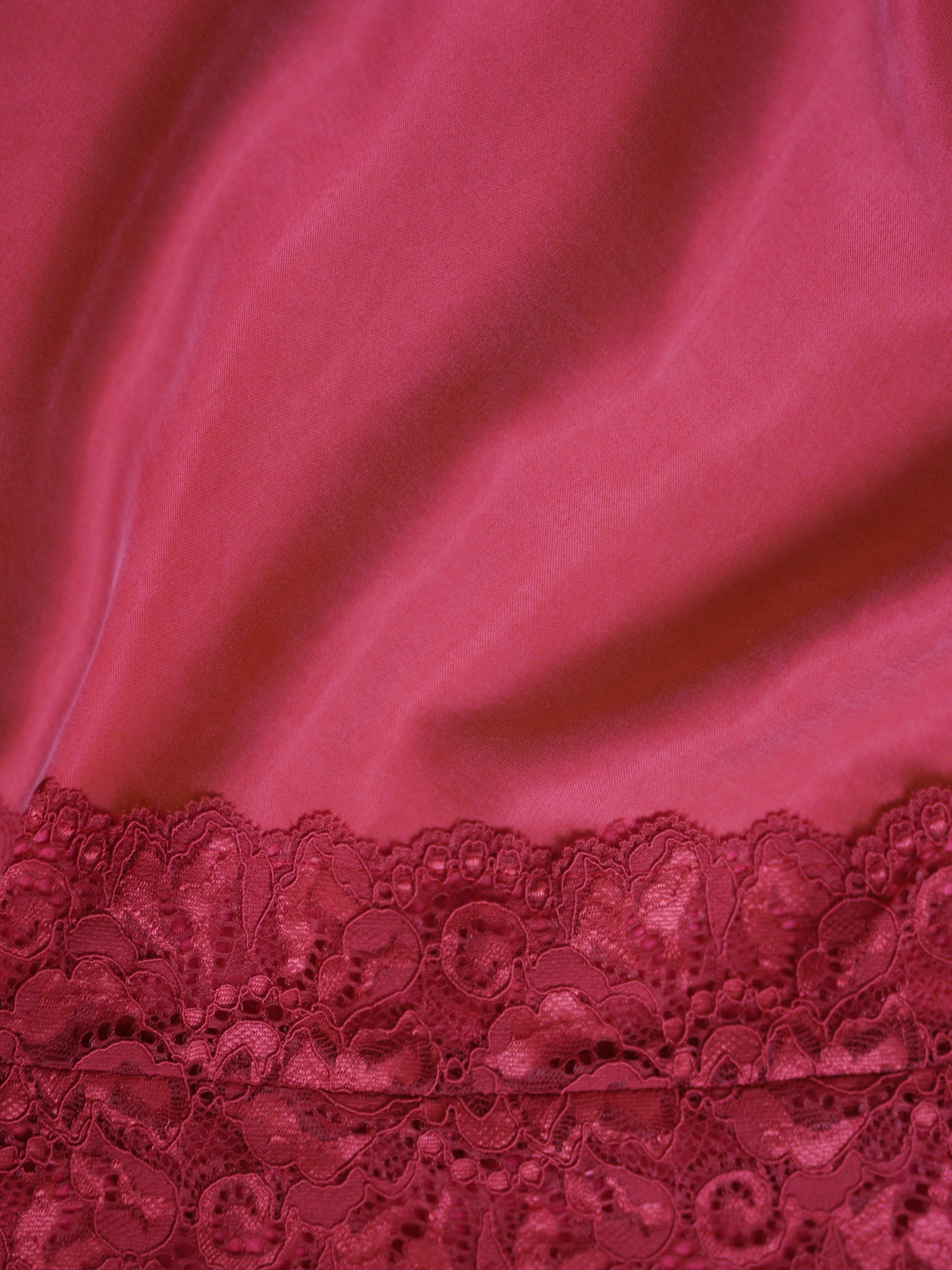 REMAKE Dream Dress Midi Sunrise - Red Lace
