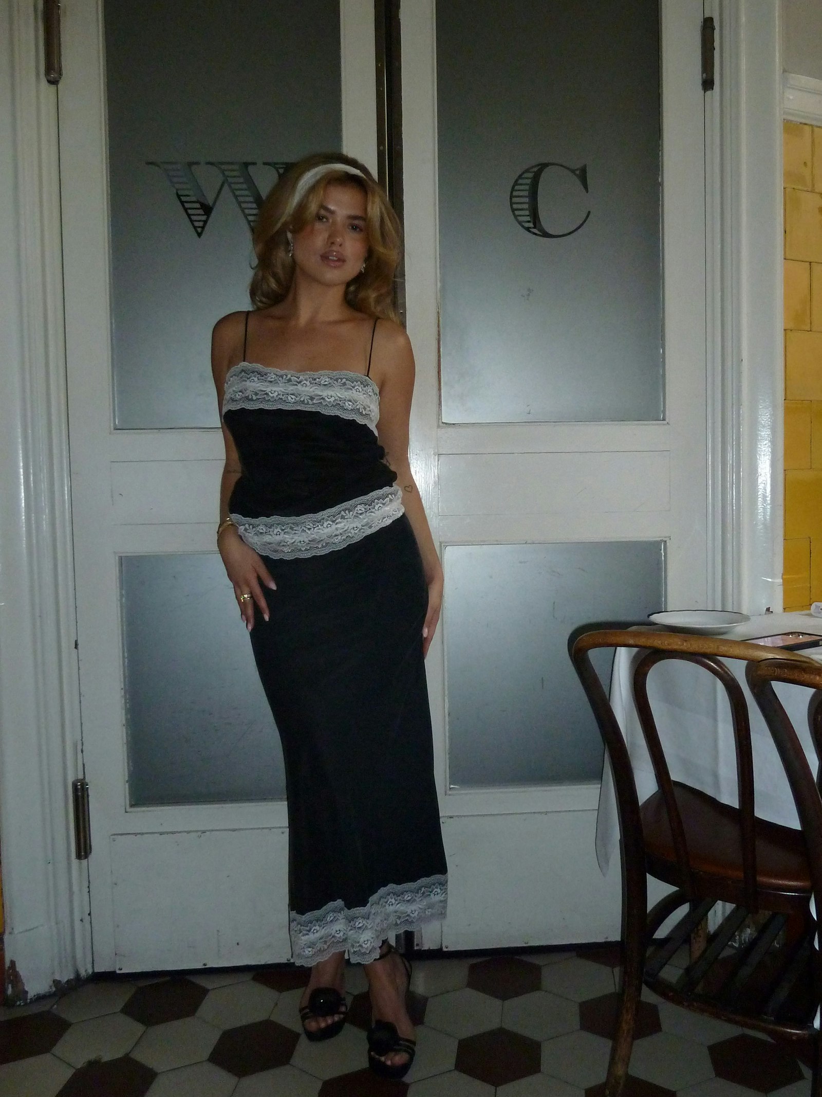 REMAKE Dream Skirt Ash - White Lace