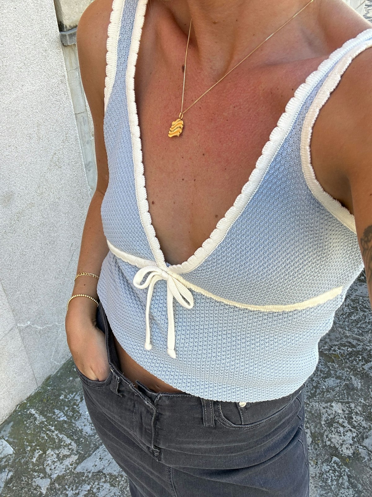 Amorini Tank Top Baby Blue