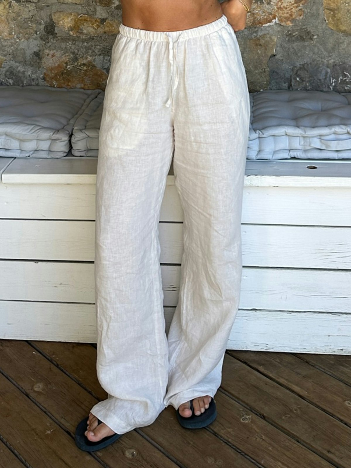 Linen Pants Cream