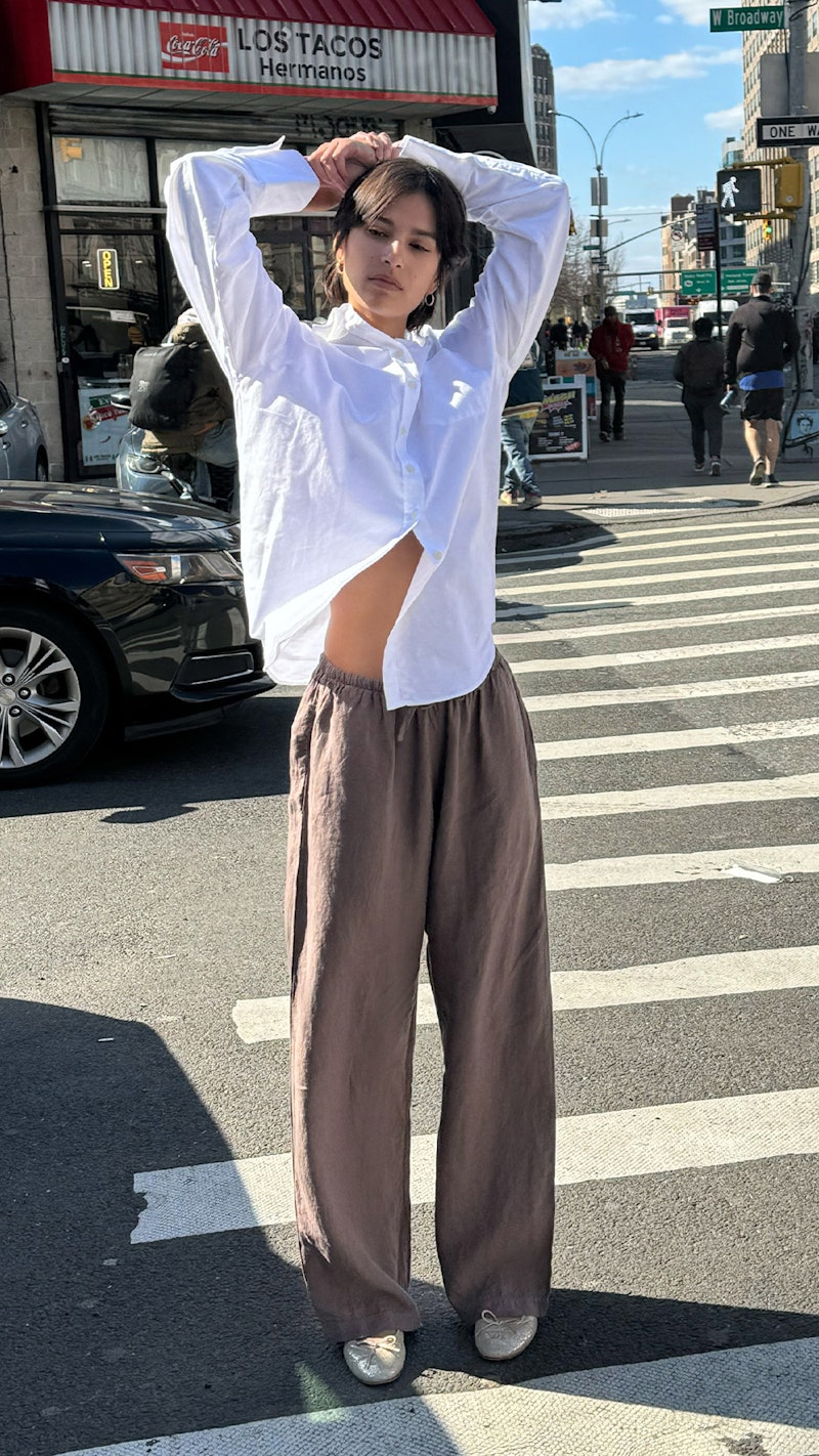 Linen Pants Brown