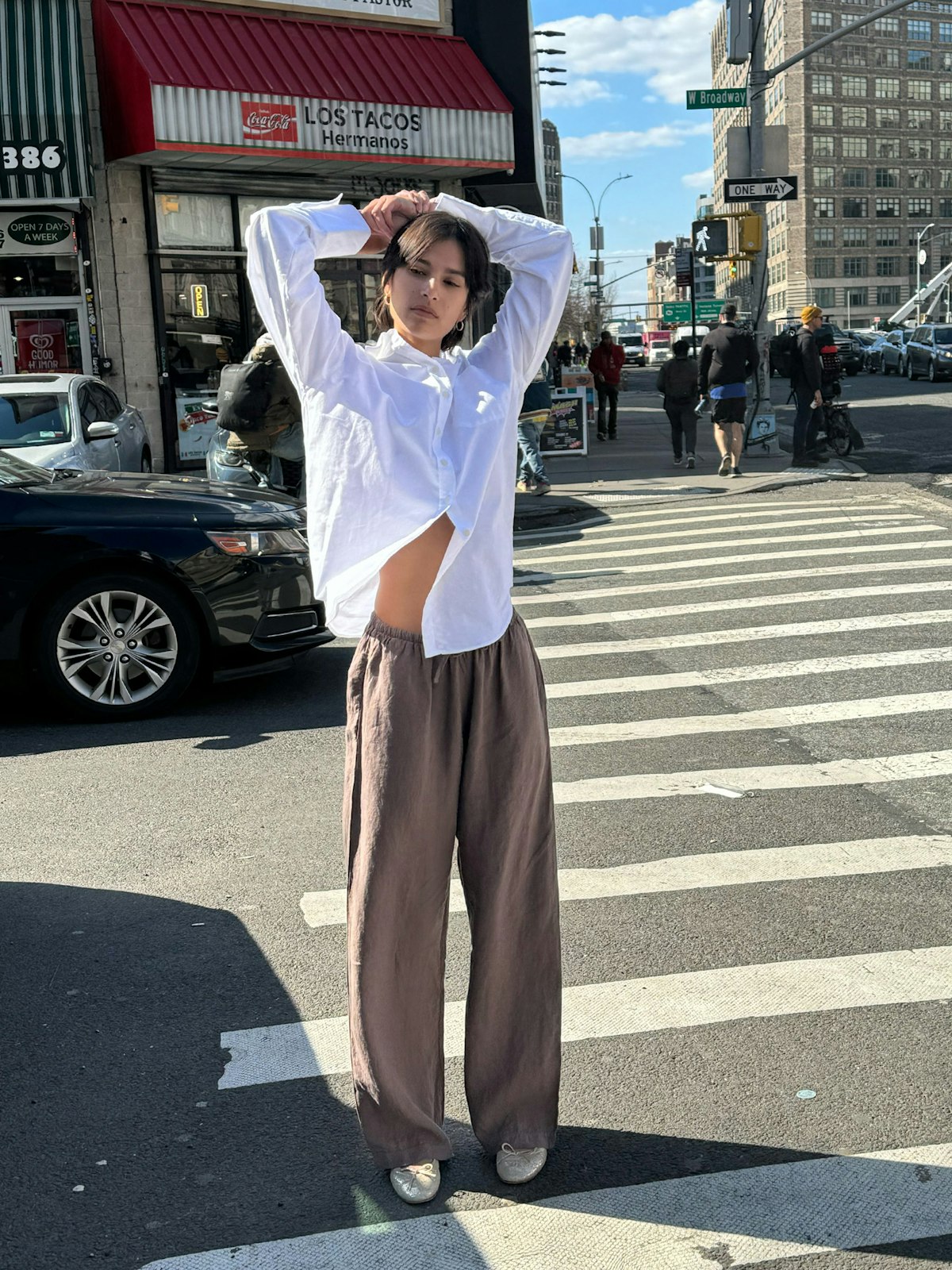 Linen Pants Brown