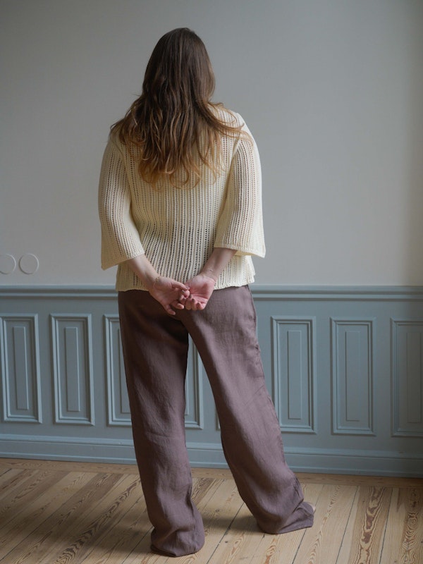 Linen Pants Tall Brown