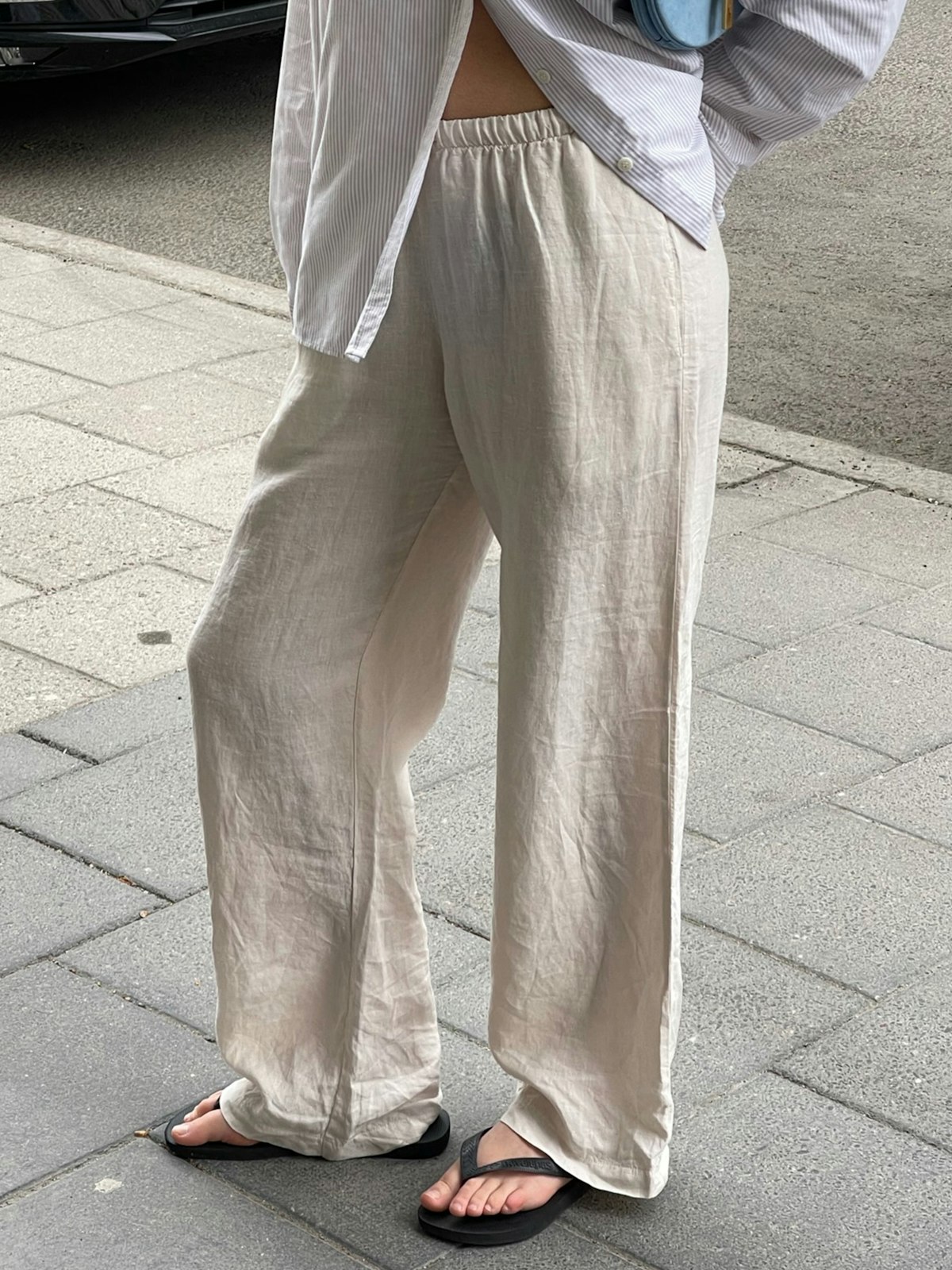 Linen Pants Tall Cream