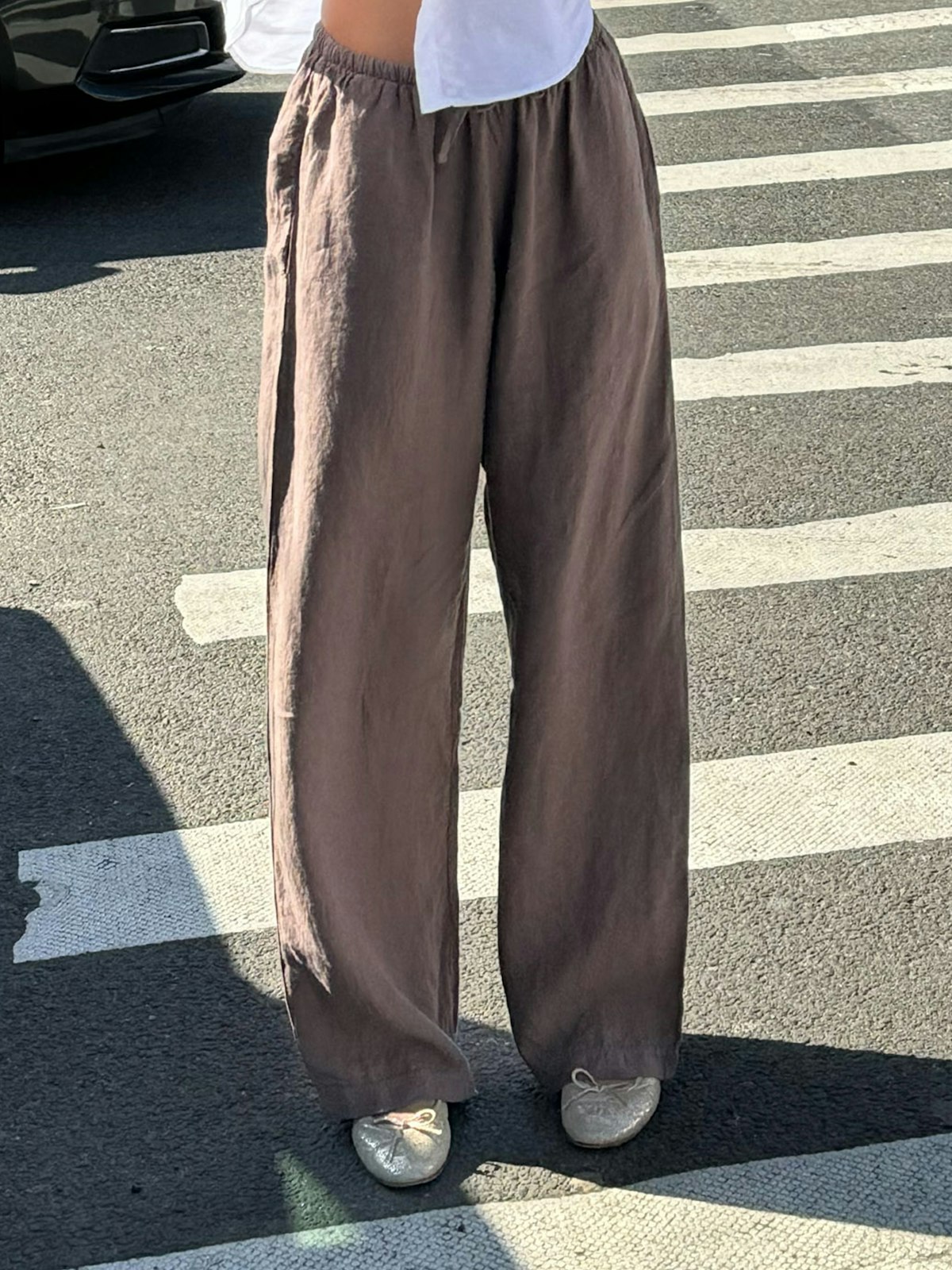 Linen Pants Tall Brown