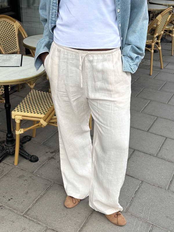 Linen Pants Tall Cream