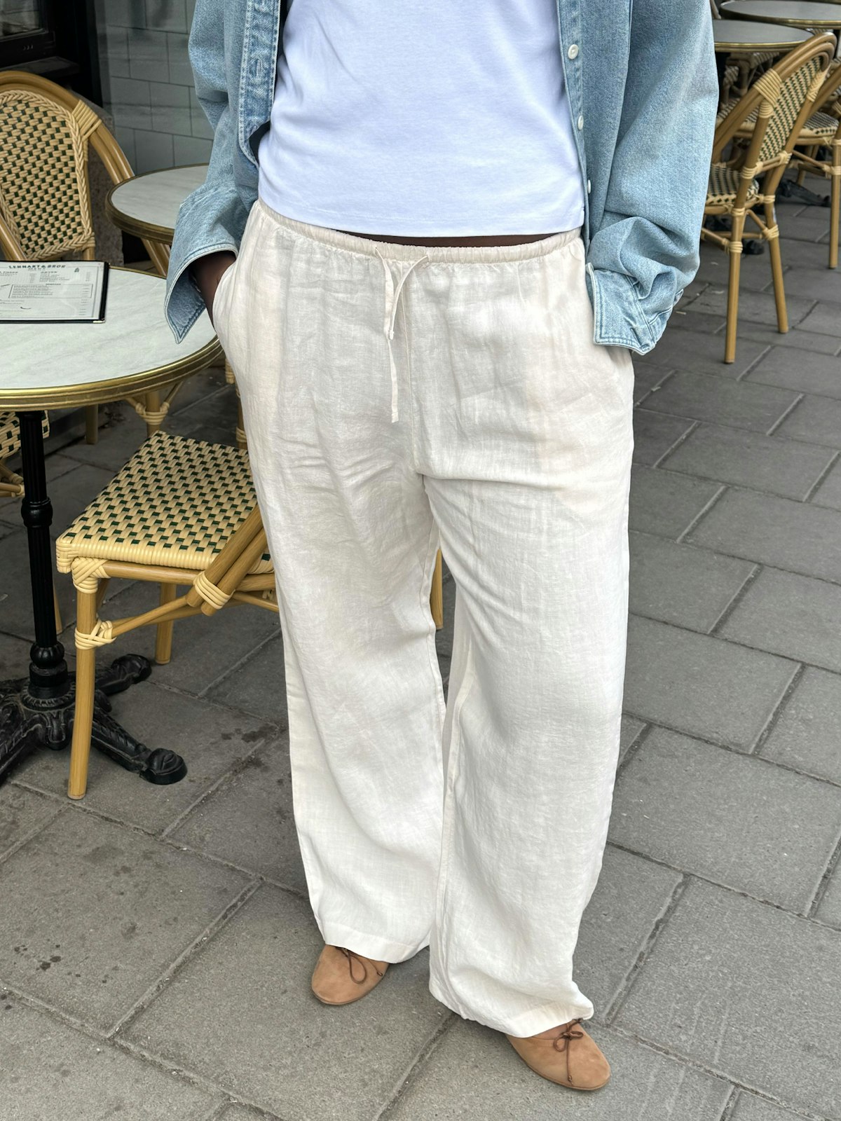 Linen Pants Cream - Tall