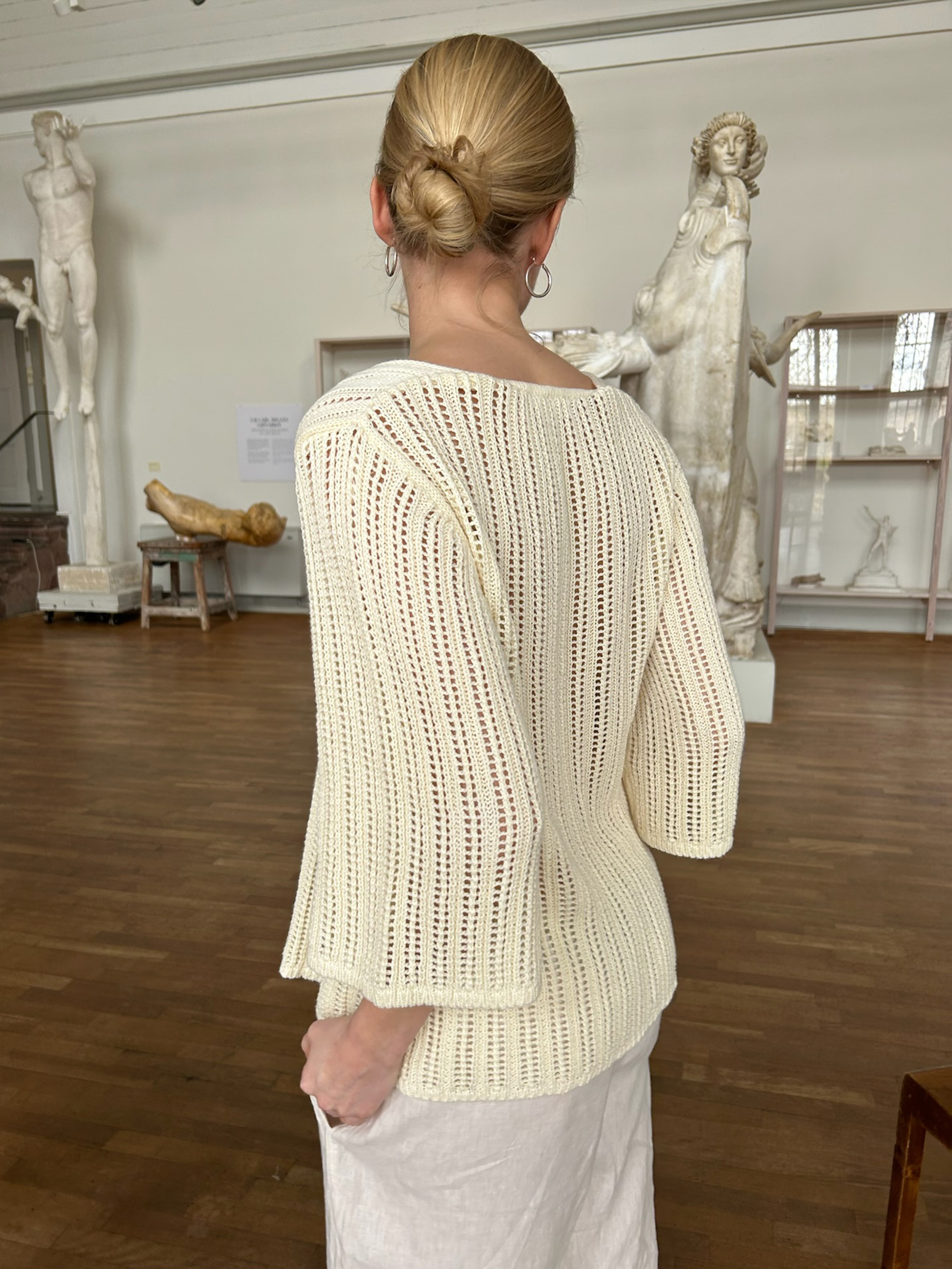fa.er.ie★waffle lining midi skirt (vanilla cream)韓国送料込 Principessa Skirt Cream - Cream | Djerf Avenue