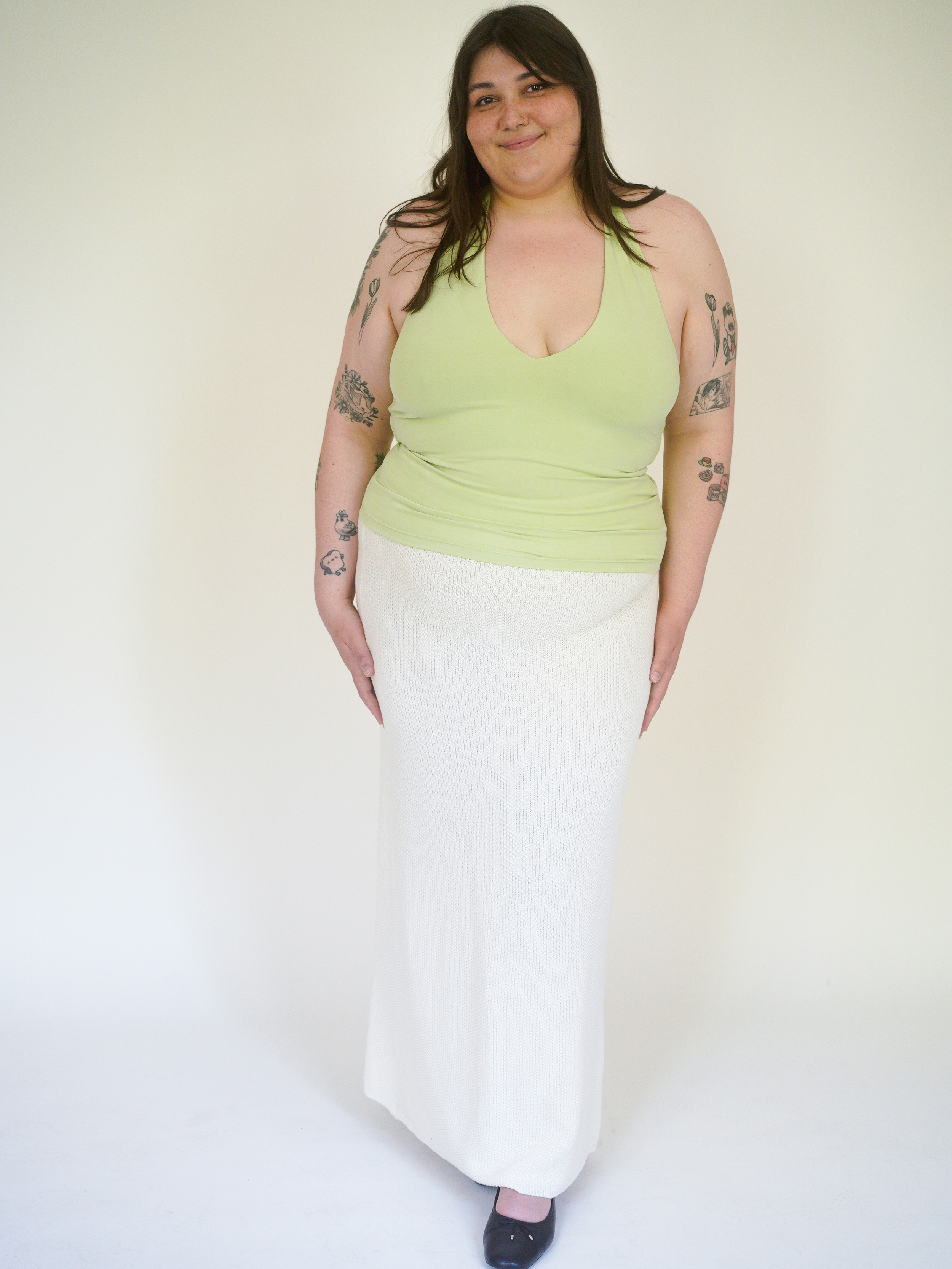 fa.er.ie★waffle lining midi skirt (vanilla cream)韓国送料込 3차☆[F.E.E.S] waffle lining midi skirt (vanilla cream)