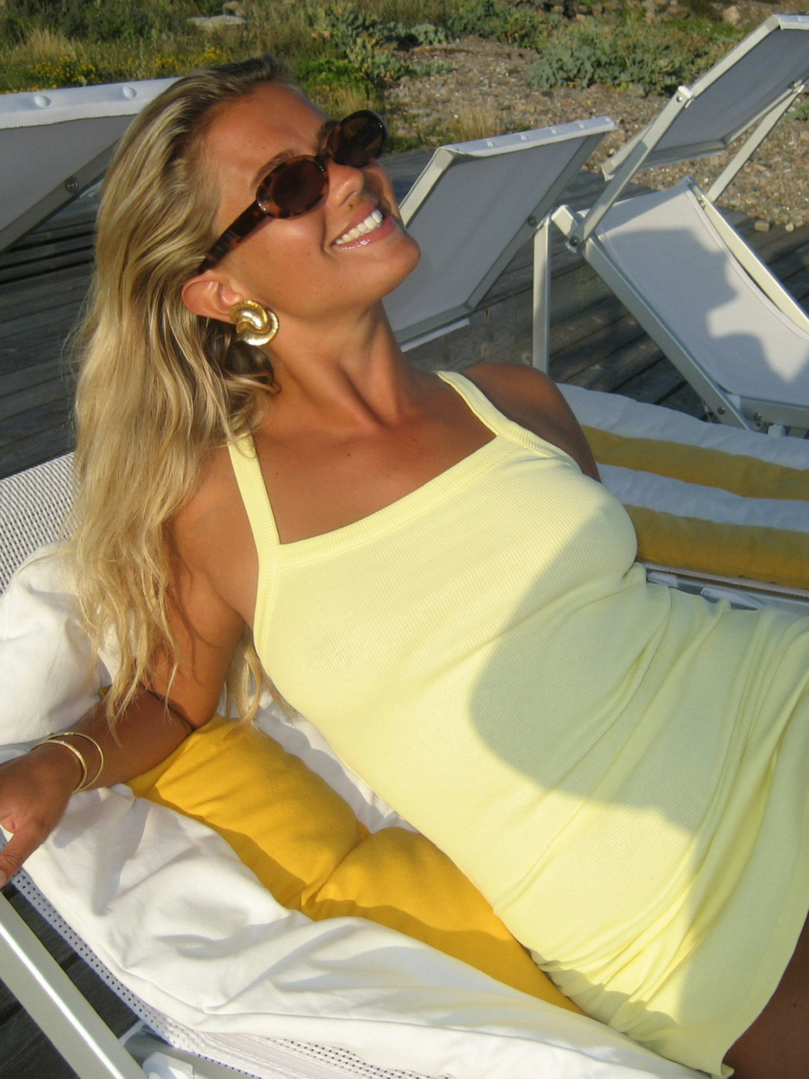 Daily Tank Dress Ribbed Baby Yellow