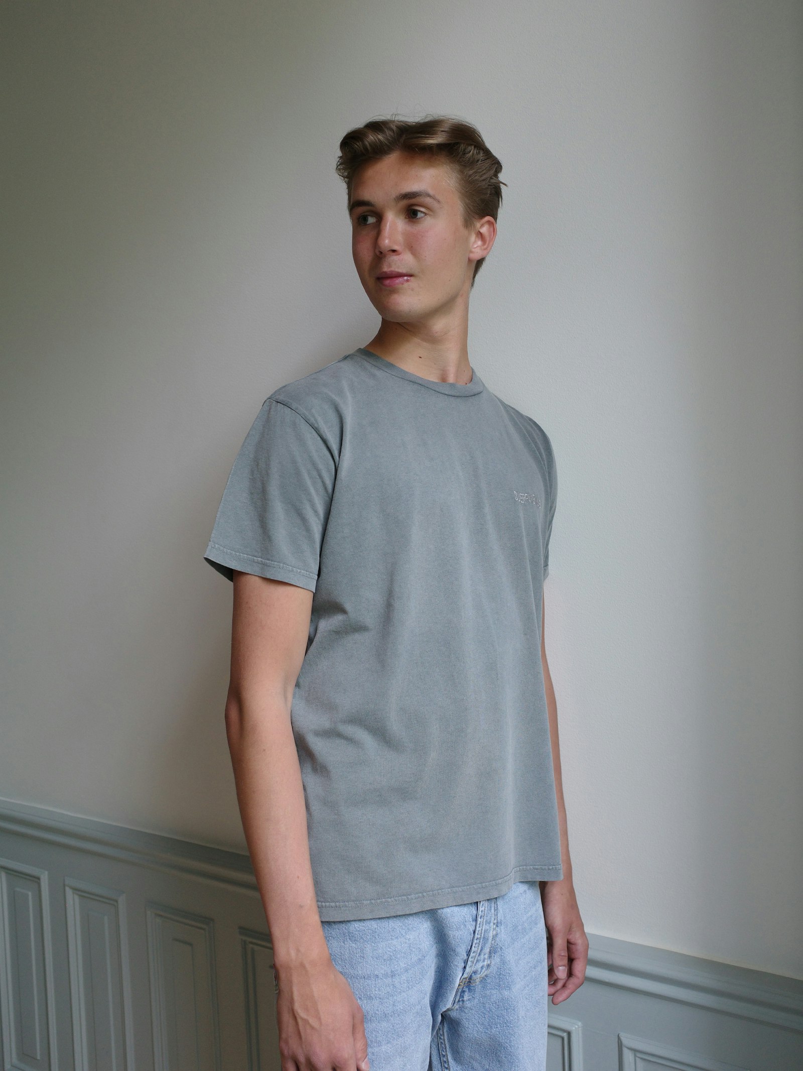 Straight Fit T-shirt Washed Grey