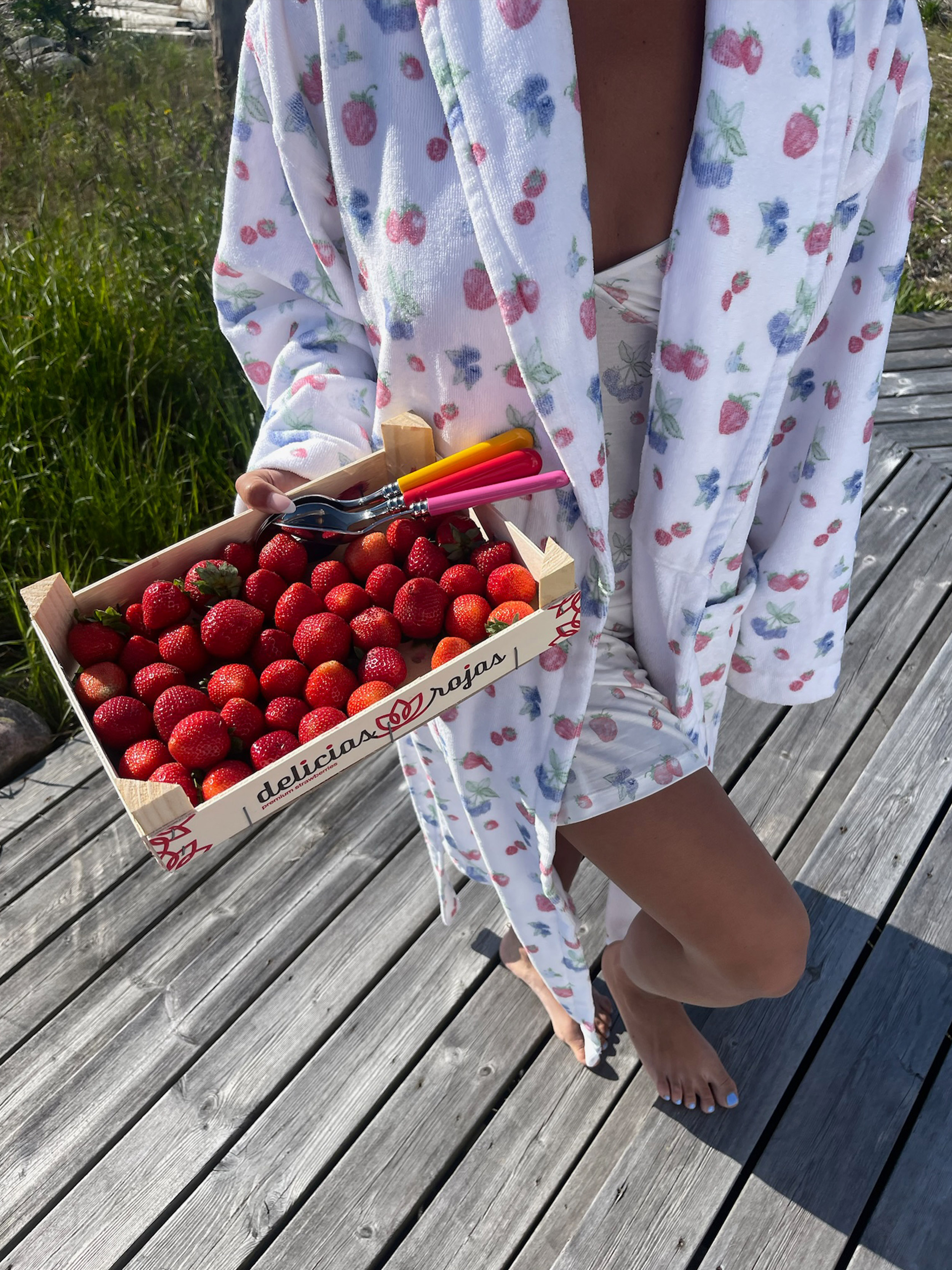 Go Slow Dress Summer Berries | Djerf Avenue