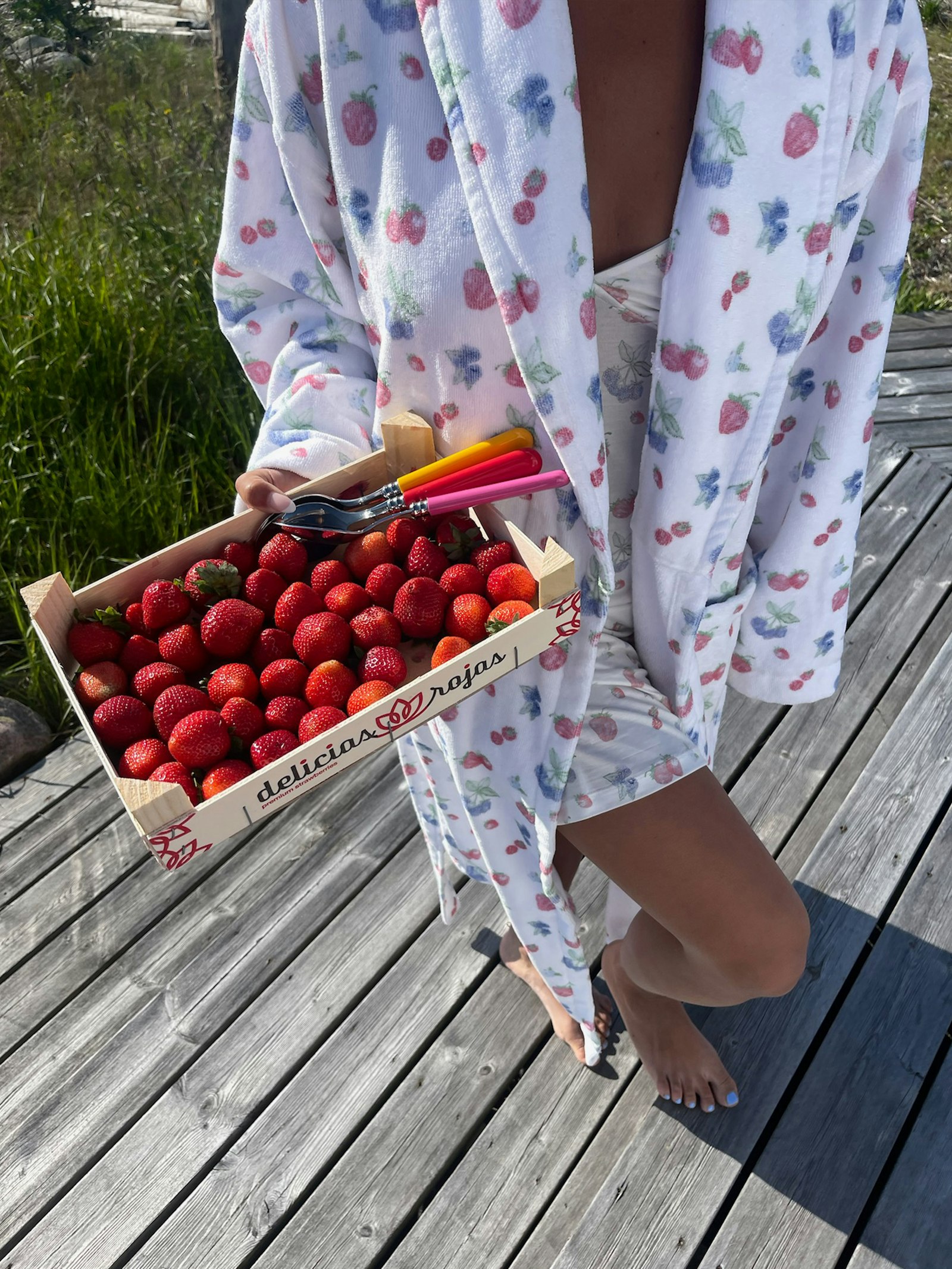Go Slow Dress Summer Berries - Restocking Early April