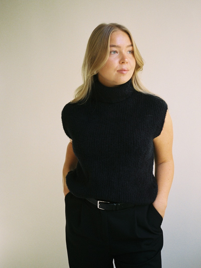 Turtleneck Top Black