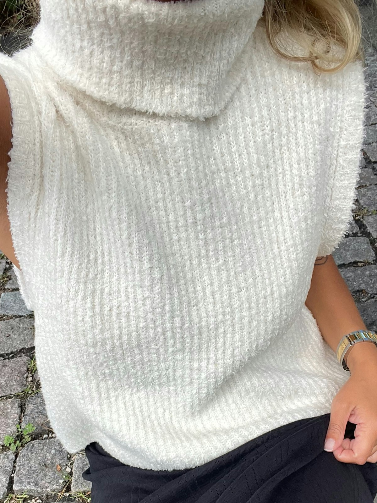 Turtleneck Top Cream