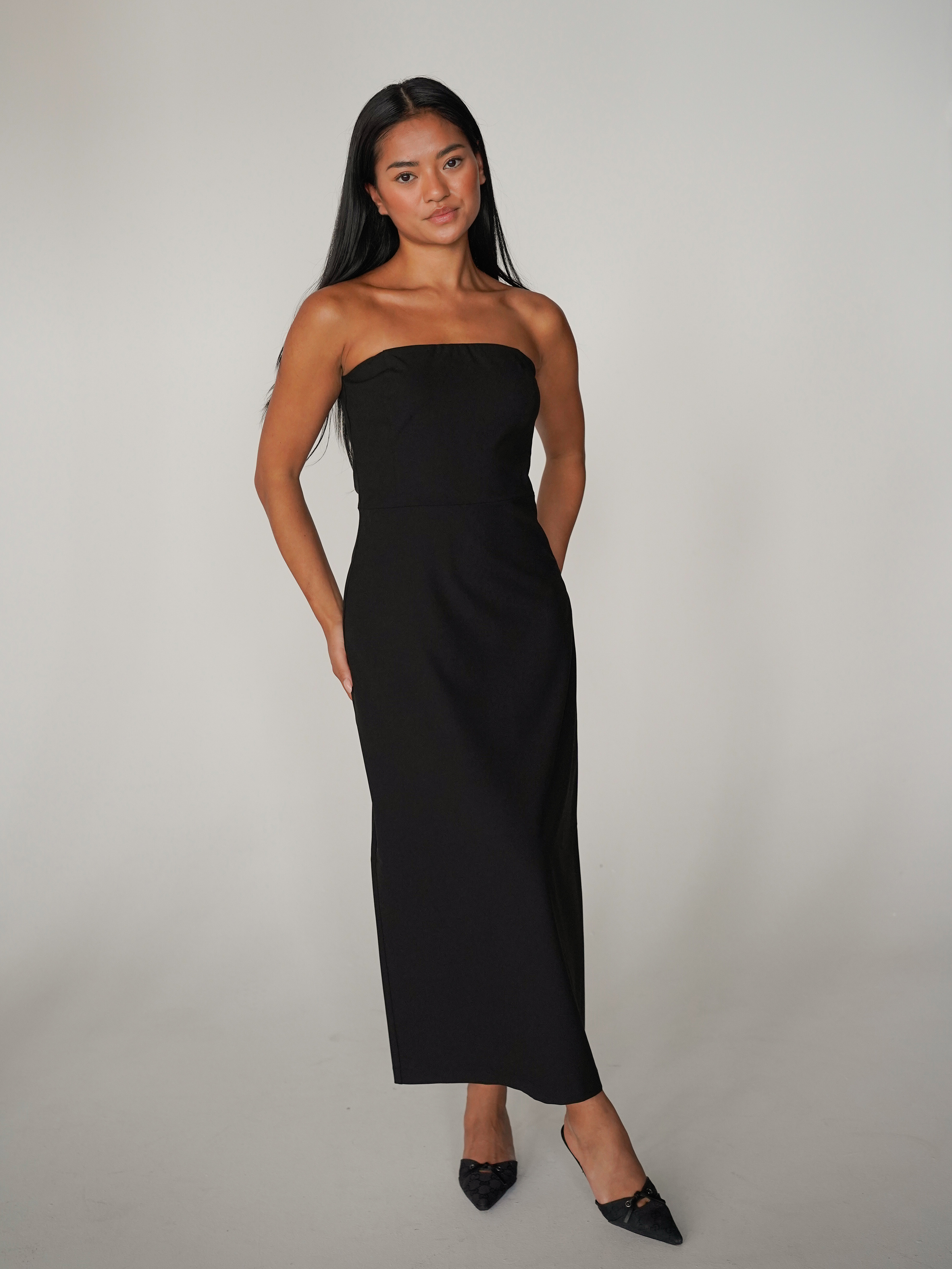 Midi Tube Dress Black