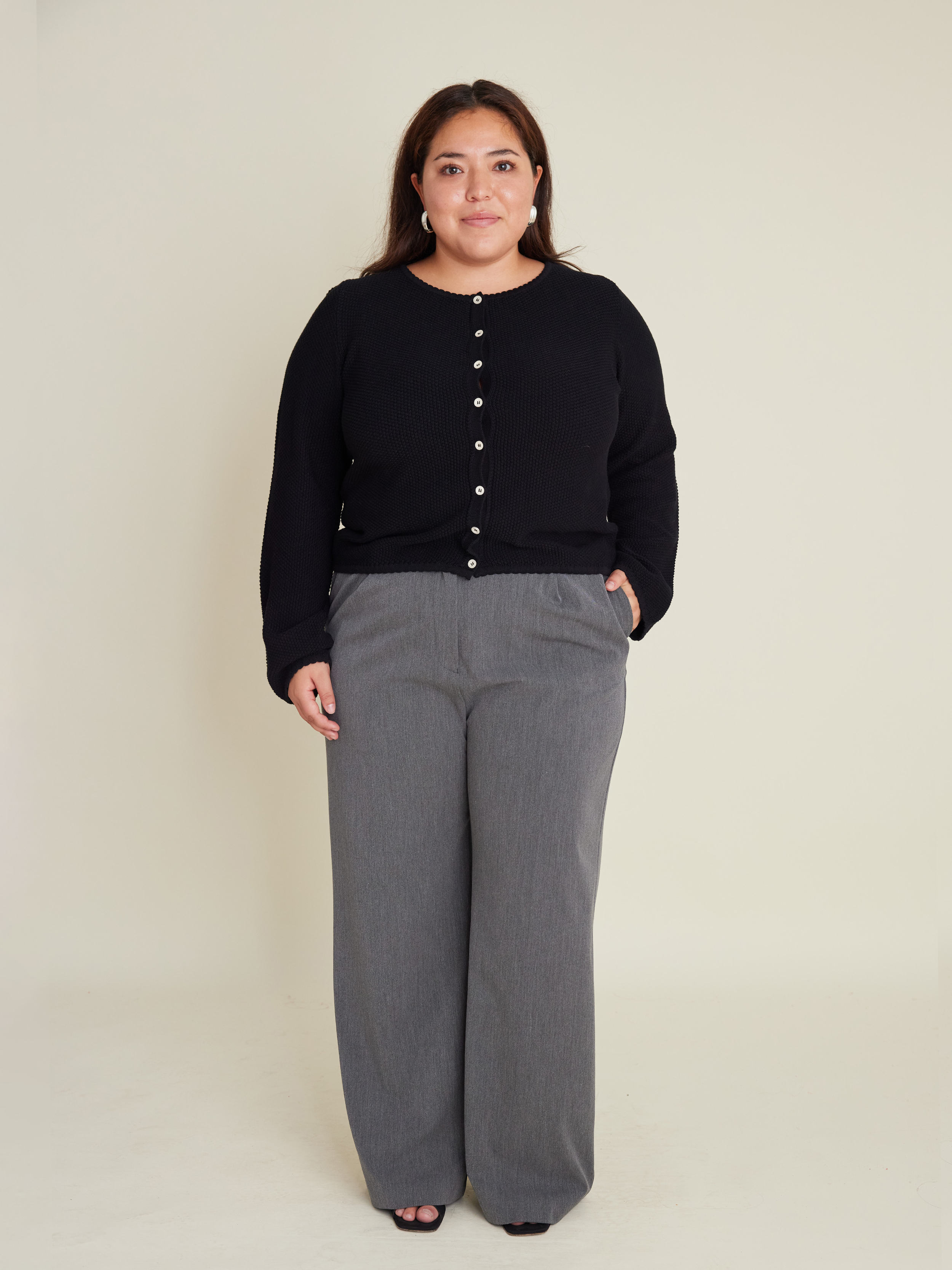 (black) ribbon cardigan 【mie ajunar】 (black) ribbon cardigan 【mie ajunar】