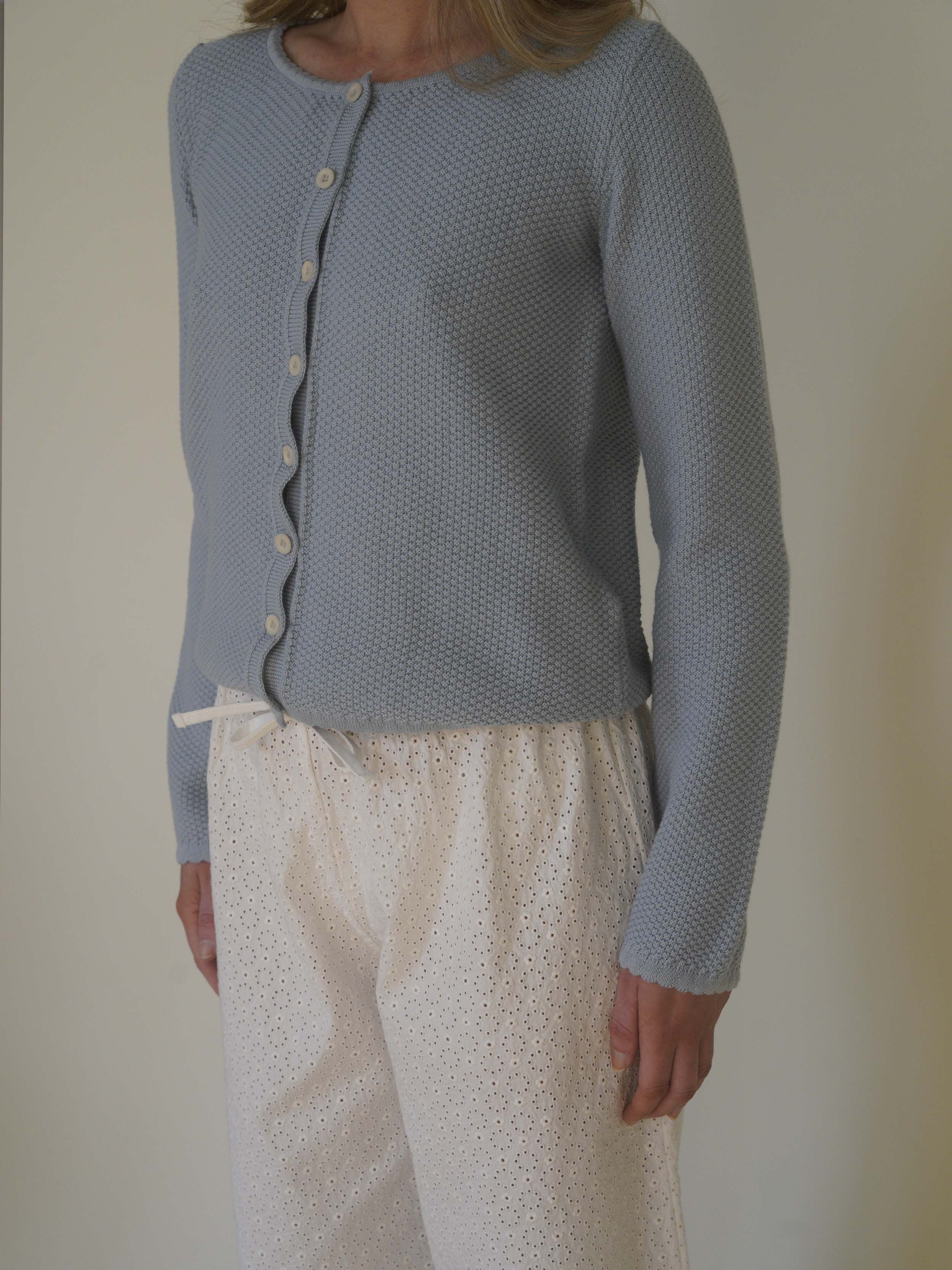 Amorini Cardigan Blue - Blue | Djerf Avenue