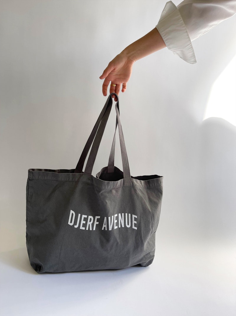 Tote Bag Washed Out Black
