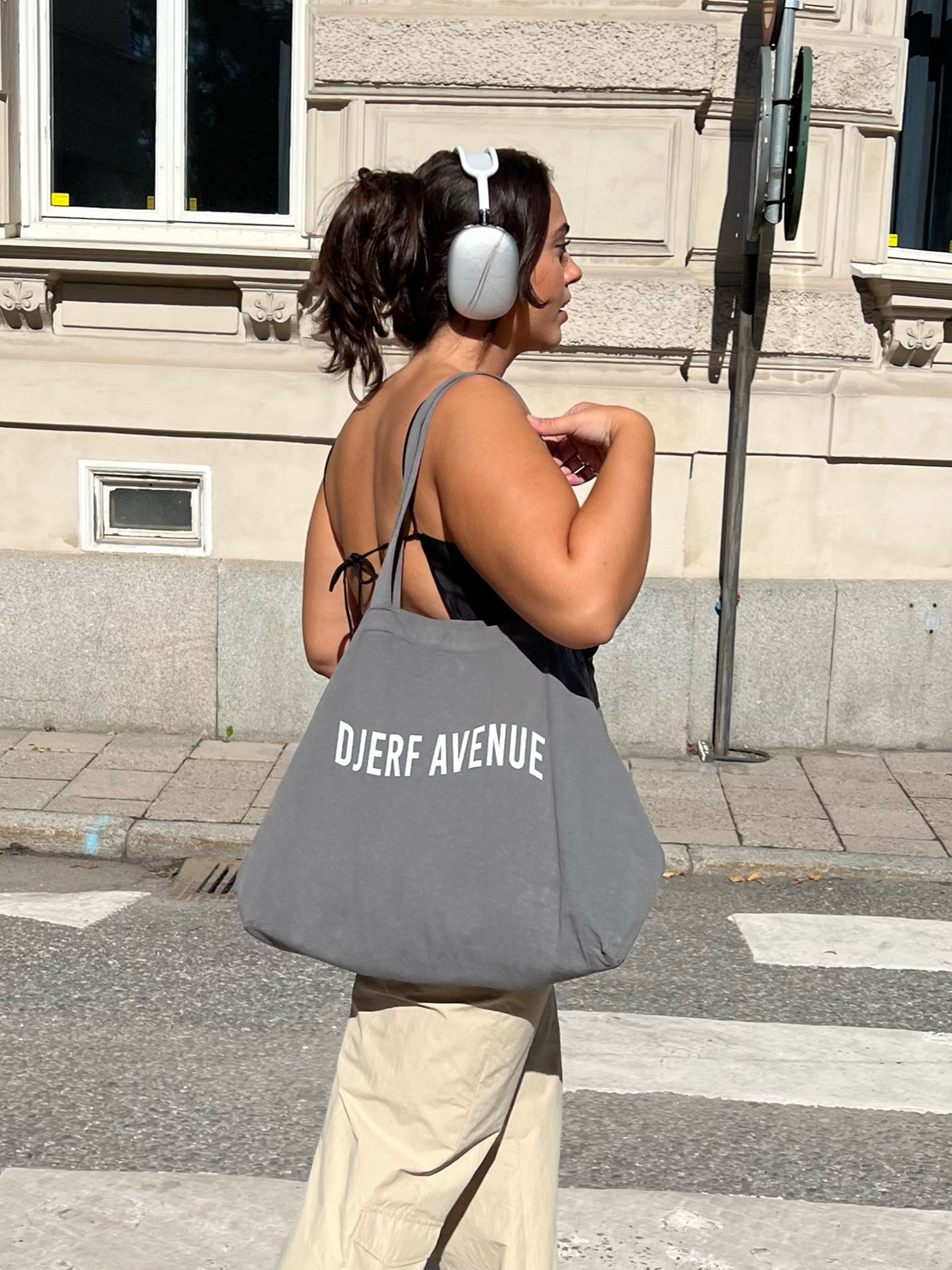Tote Bag Washed out Black - Djerf Avenue