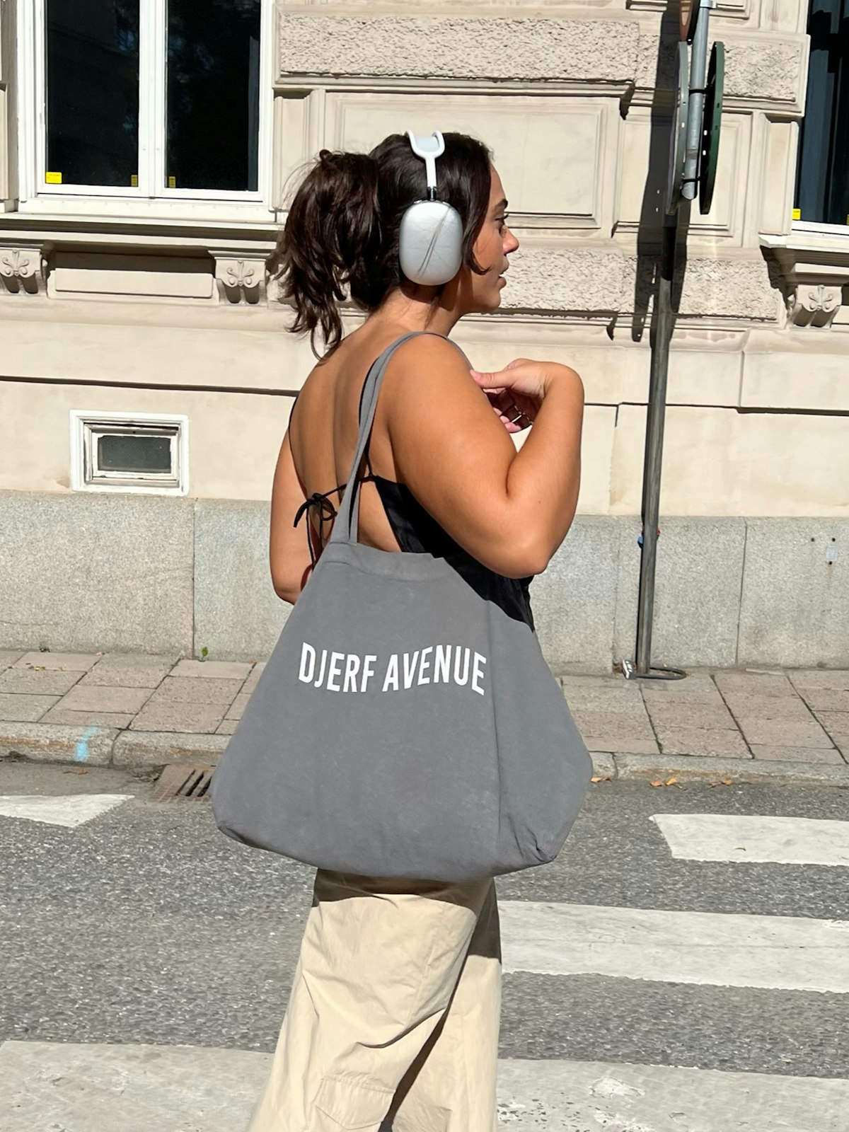 Tote Bag Washed Out Black