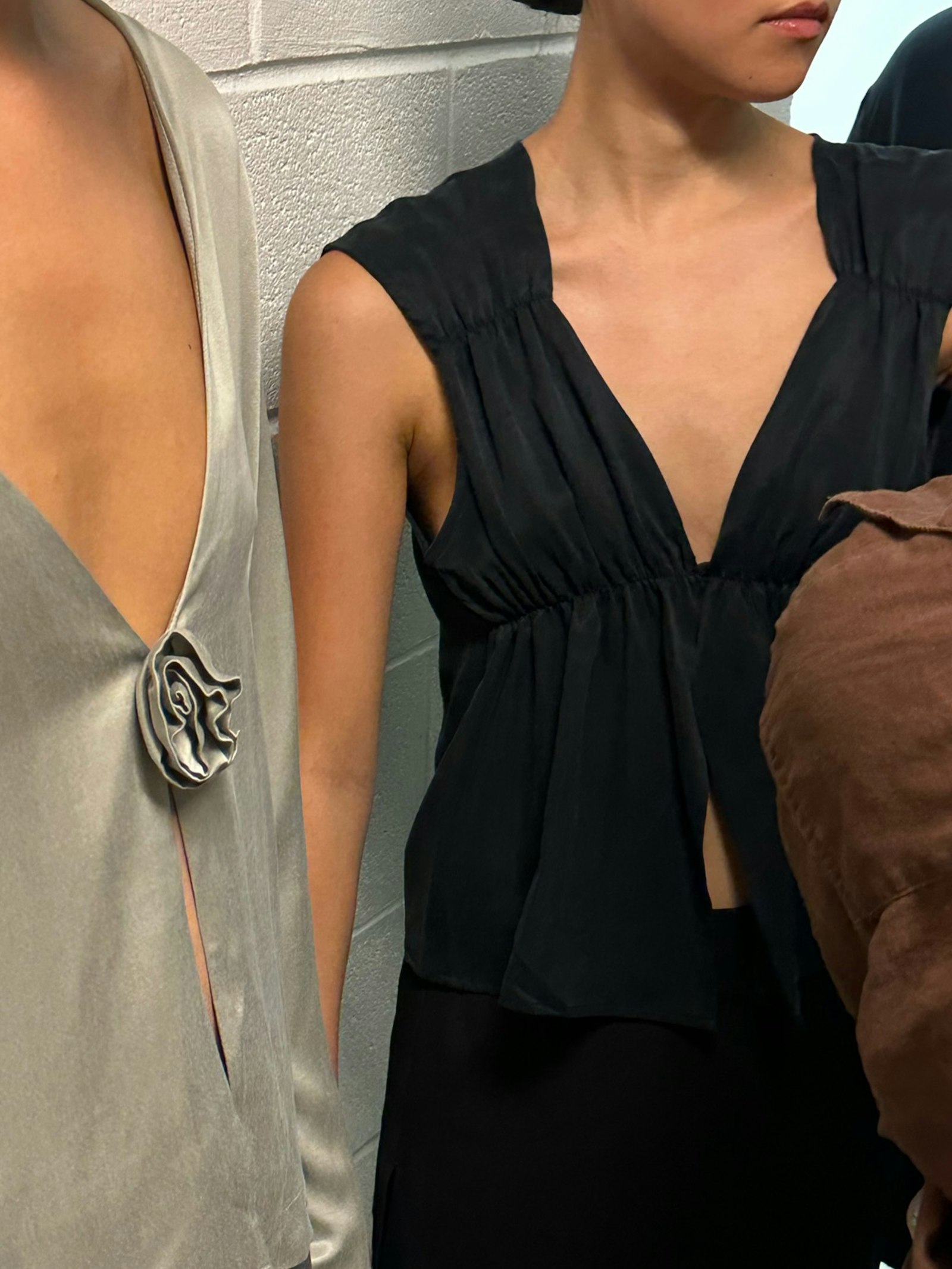 Remake Dream Ruched Tank Top Ash